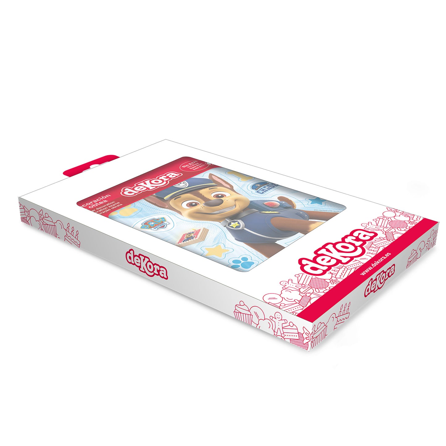 SILUETA EN OBLEA PARA TARTA CHASE PATRULLA CANINA 14.8X21CM