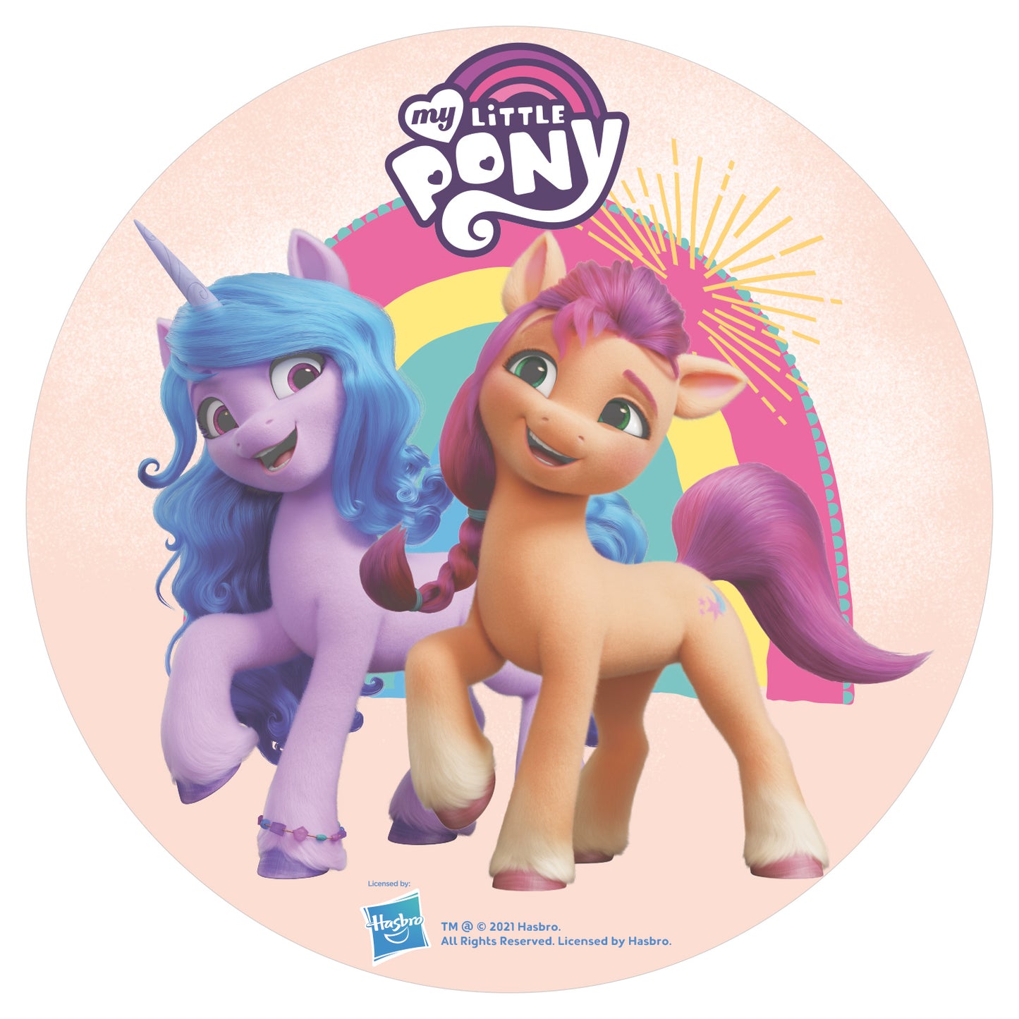 DISQUES EN AZYME MY LITTLE PONY 20CM
