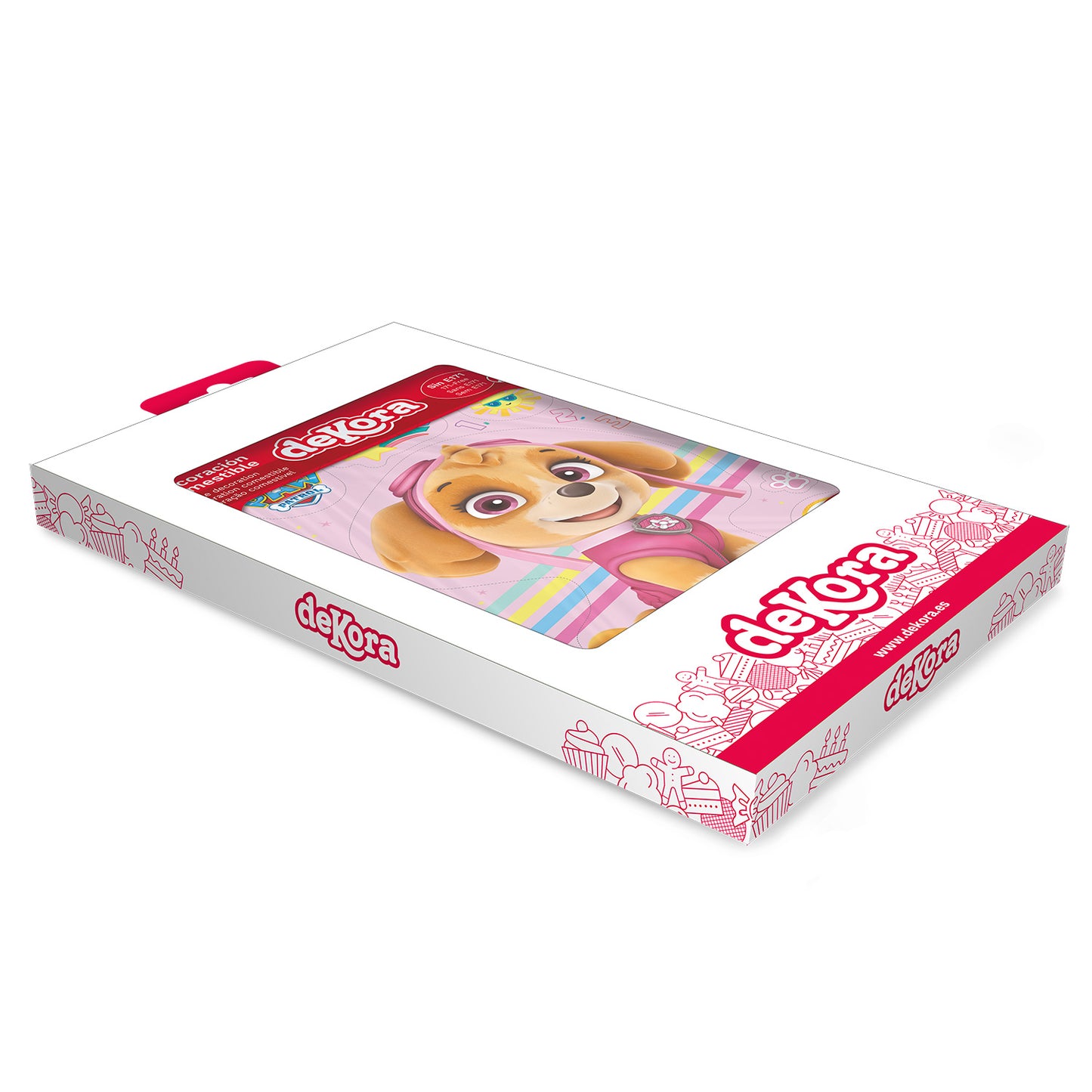 SILUETA OBLEA TARTA PAW PATROL SKYE 14,8X21CM A5