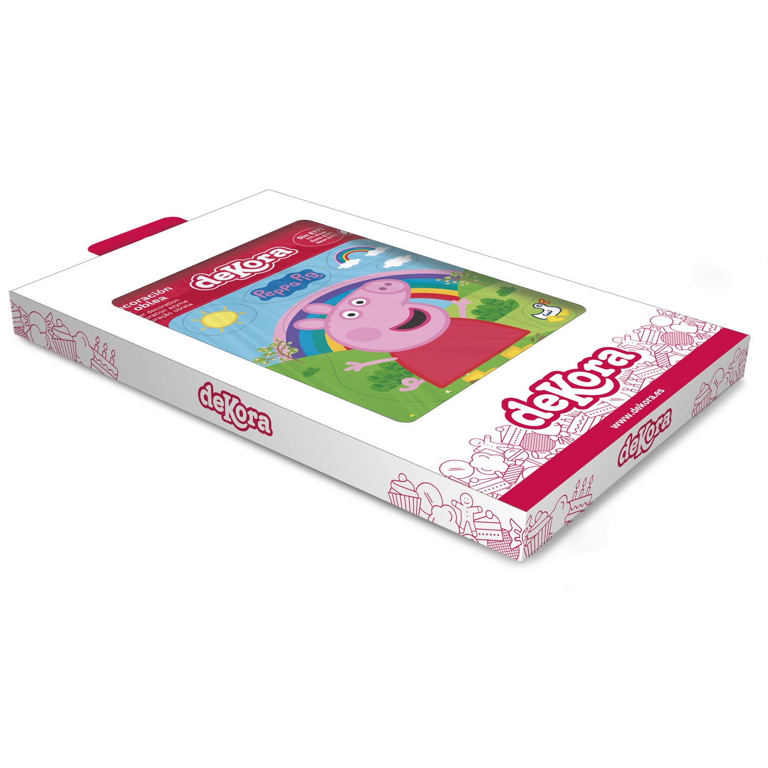 AZYME GATEAU SILHOUETTE PEPPA PIG 14,8X21CM A5