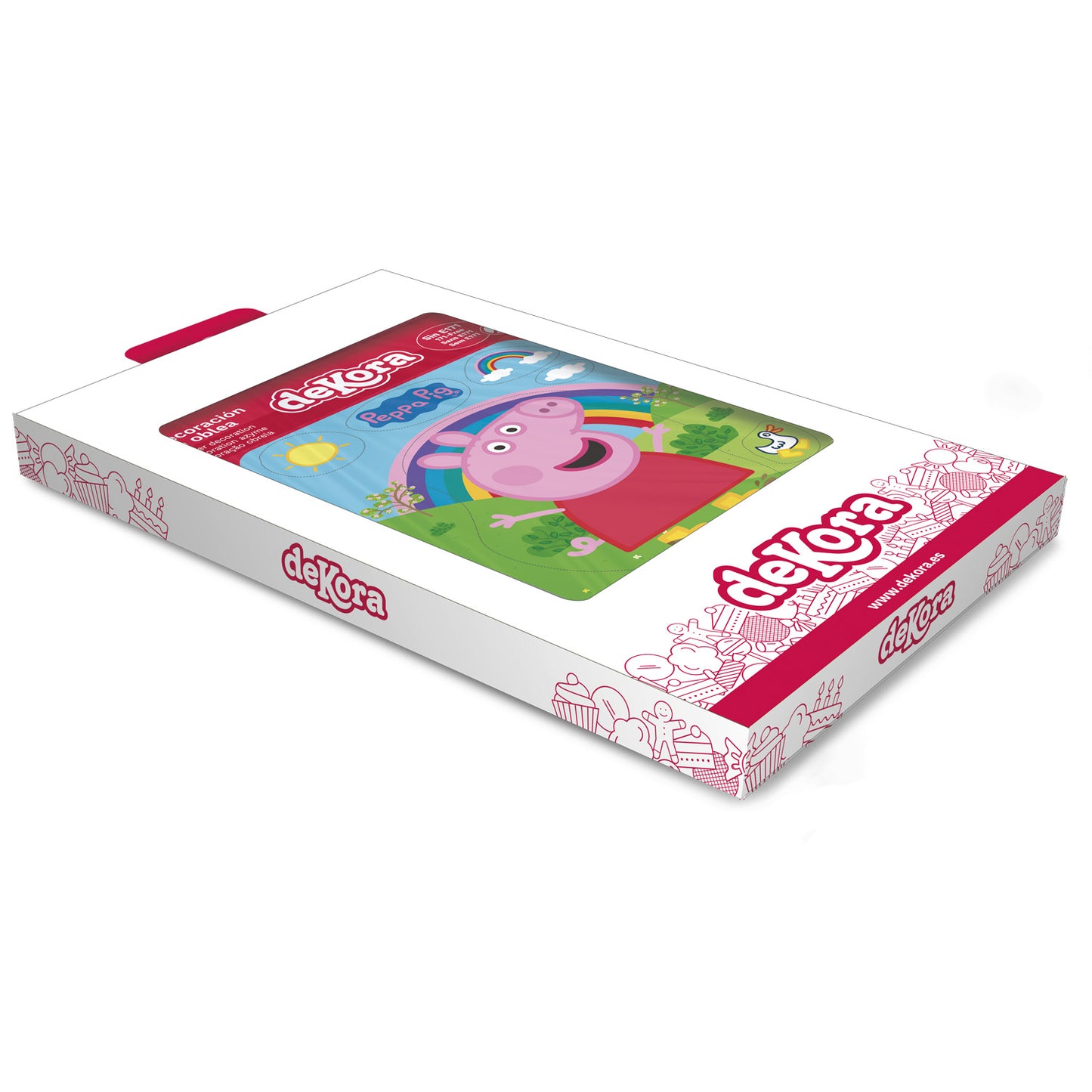 AZYME GATEAU SILHOUETTE PEPPA PIG 14,8X21CM A5