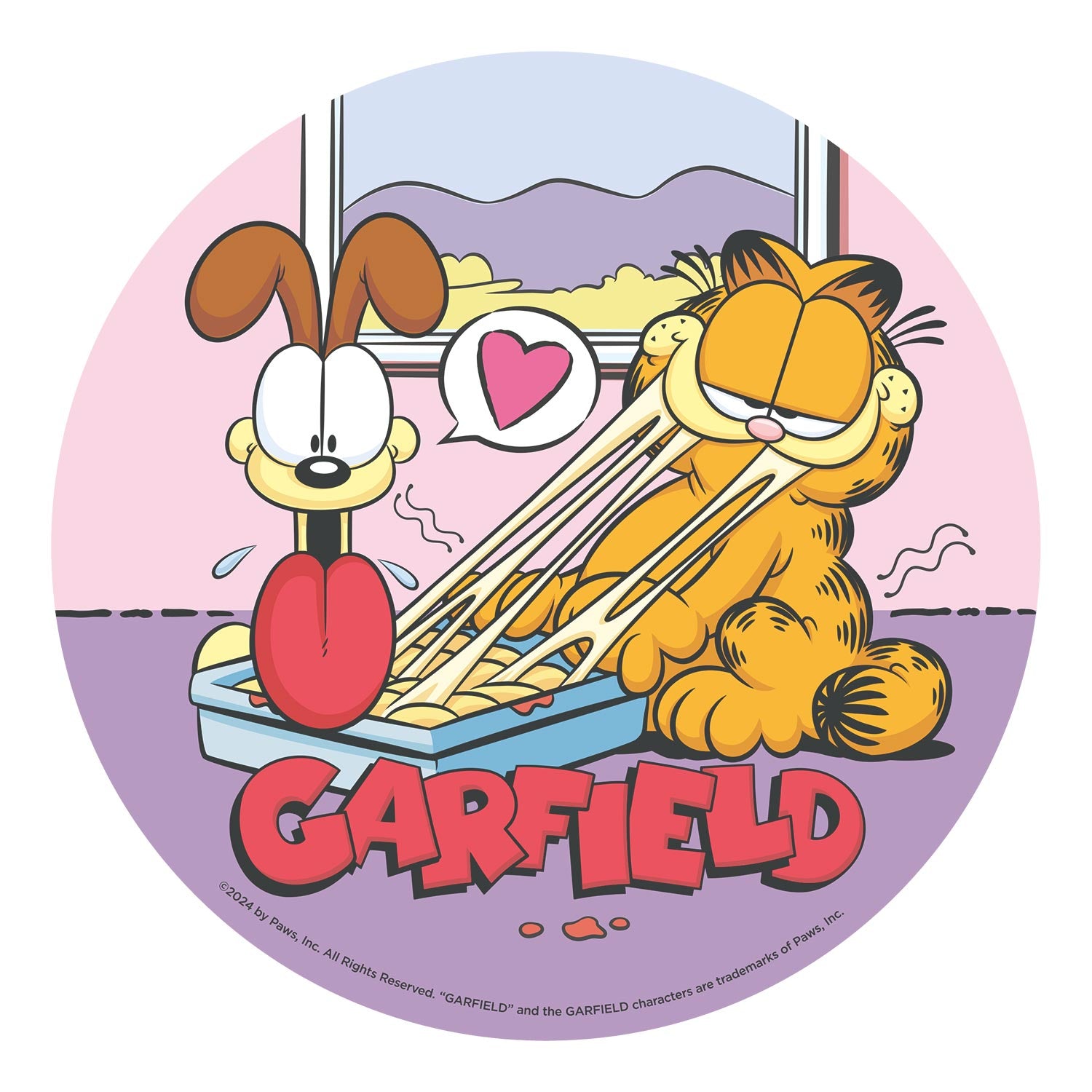 DISCO OBLEA TARTA GARFIELD 20CM