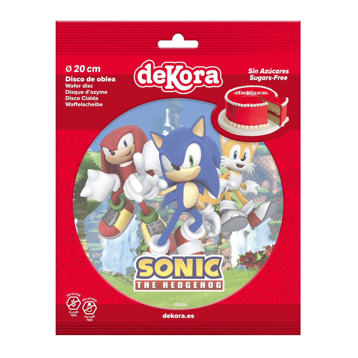 DISCHI CIALDA TORTA SONIC 20CM