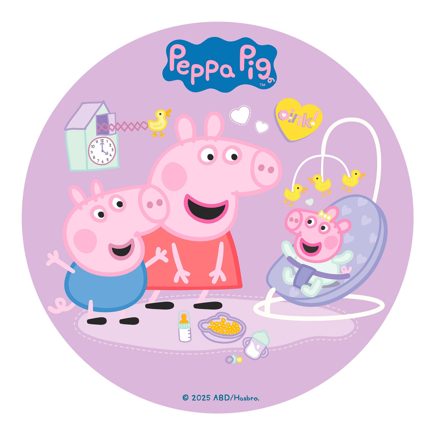 DISCO OBLEA PEPPA PIG NEW BABY 20CM