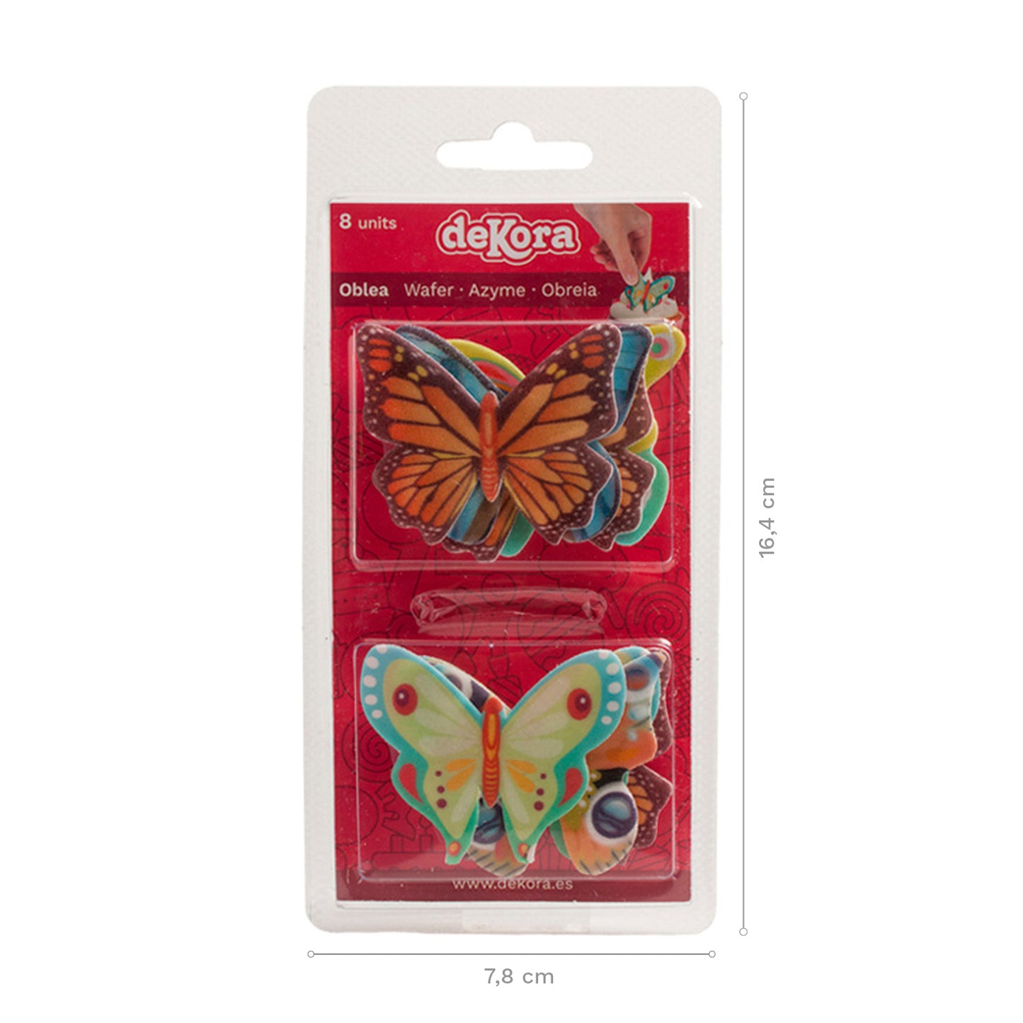 DISPLAY 24 BLISTER MARIPOSAS OBLEA 8 UD
