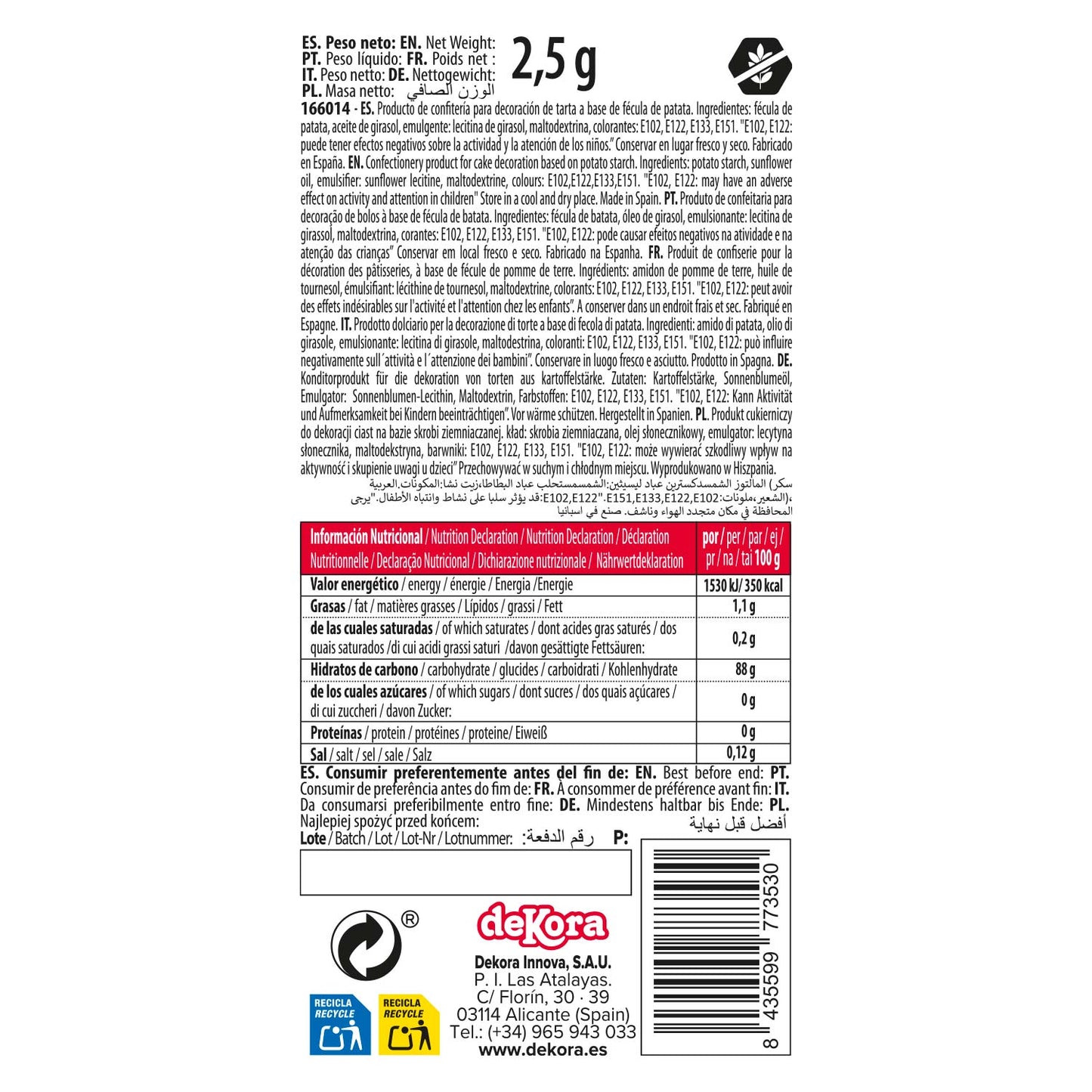 PAPPILLONS EN AZYME BLISTER 8U