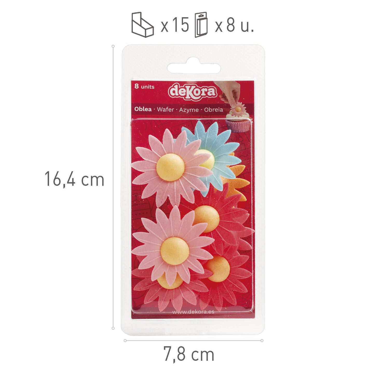 DISPLAY 15 MARGUERITE EN AZYME BLISTER 8UD