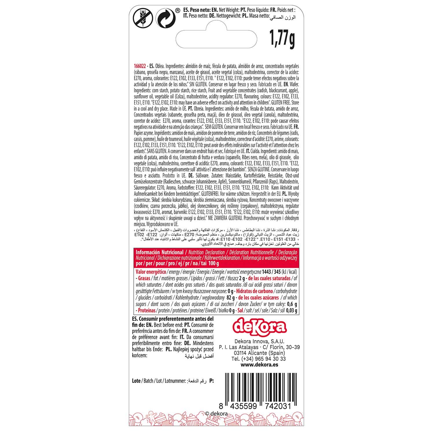 BLISTER FLEURS ROSES ET PAPILLONS LILAS EN AZYME