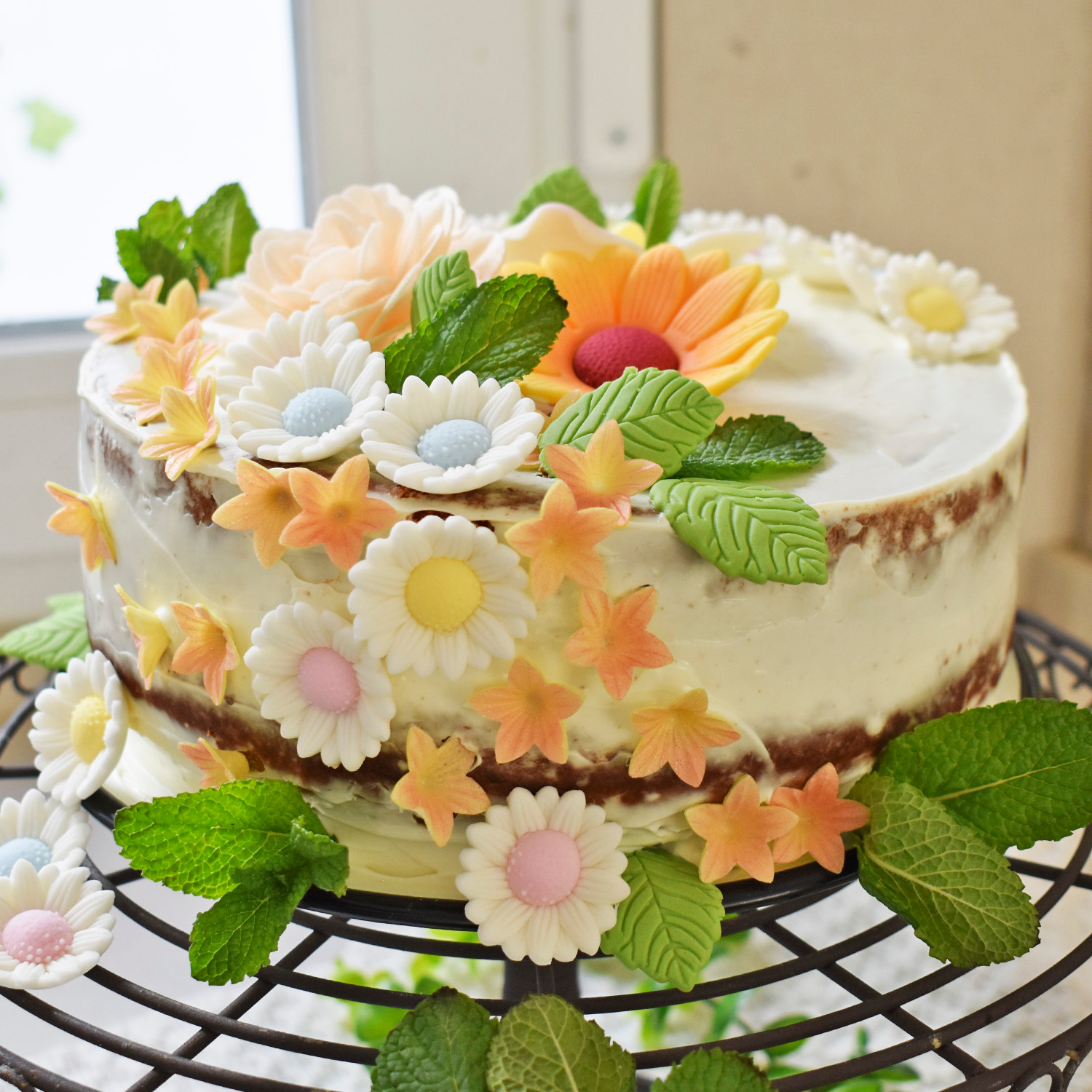 BLISTER MINI FLEURS JAUNES ET PAPILLONS ROUGE EN AZYME