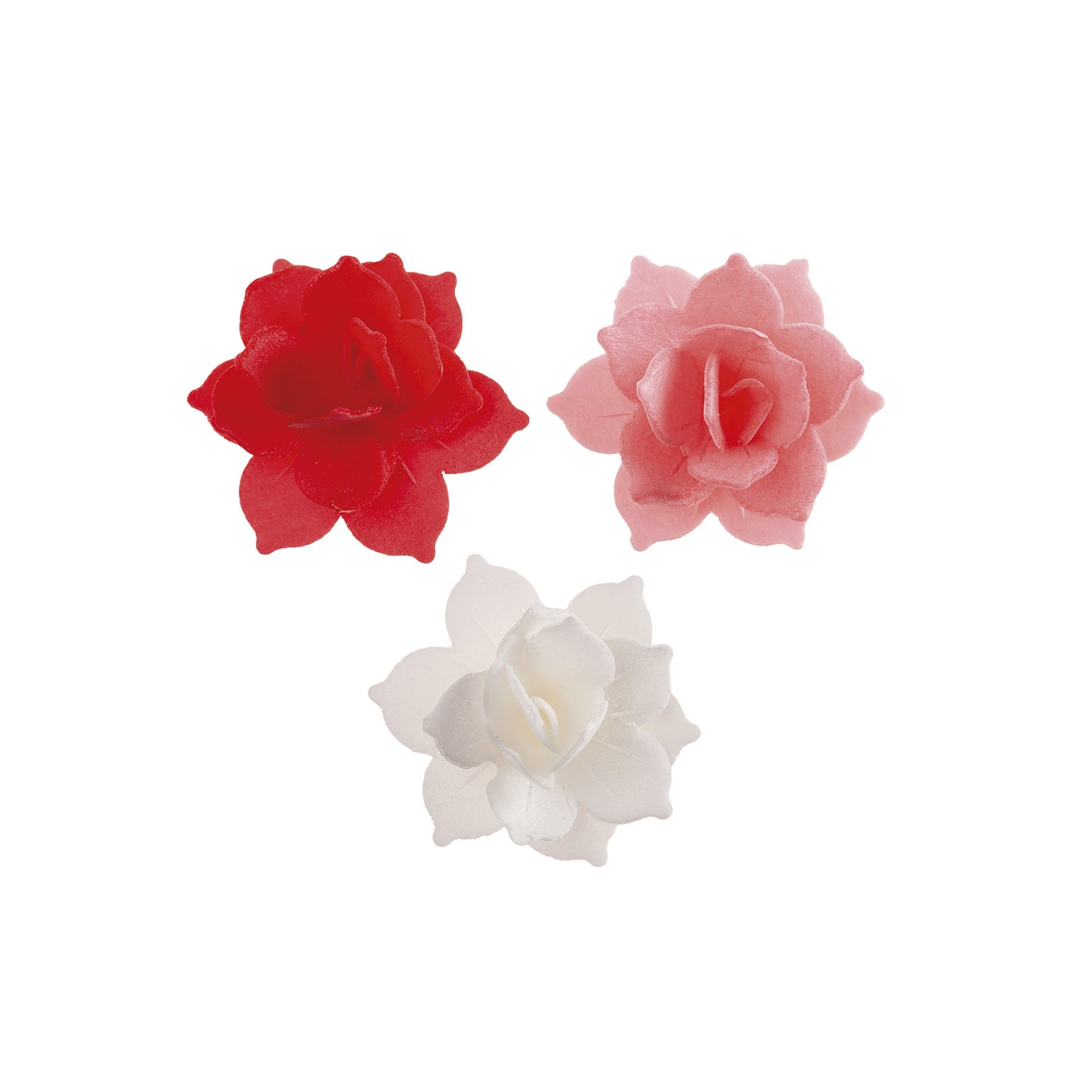 8 MINI WATER LILY RED/PINK WAFER 4,5CM