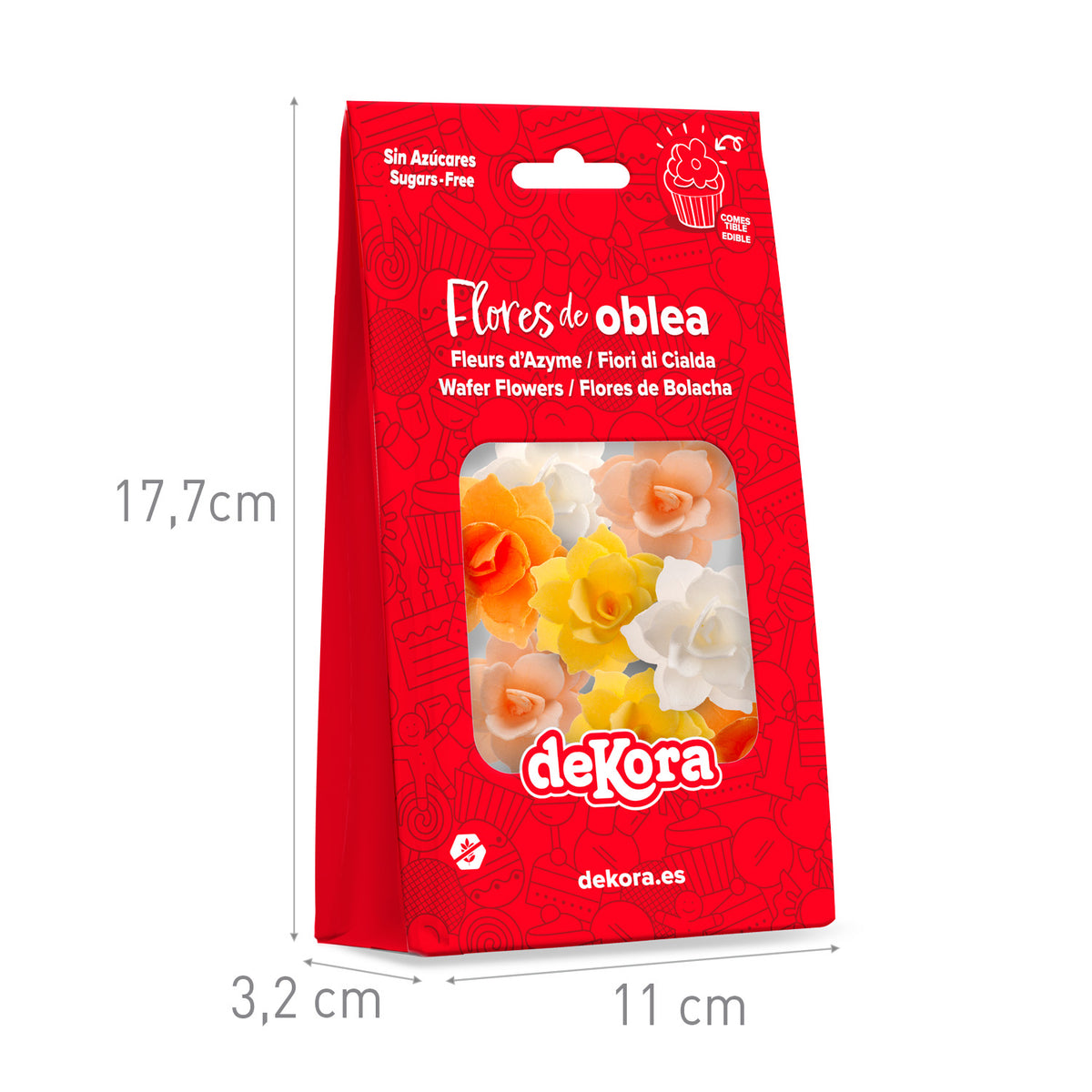 8 MINI WAFER AUTUNNALI NENUFAR 4,5CM