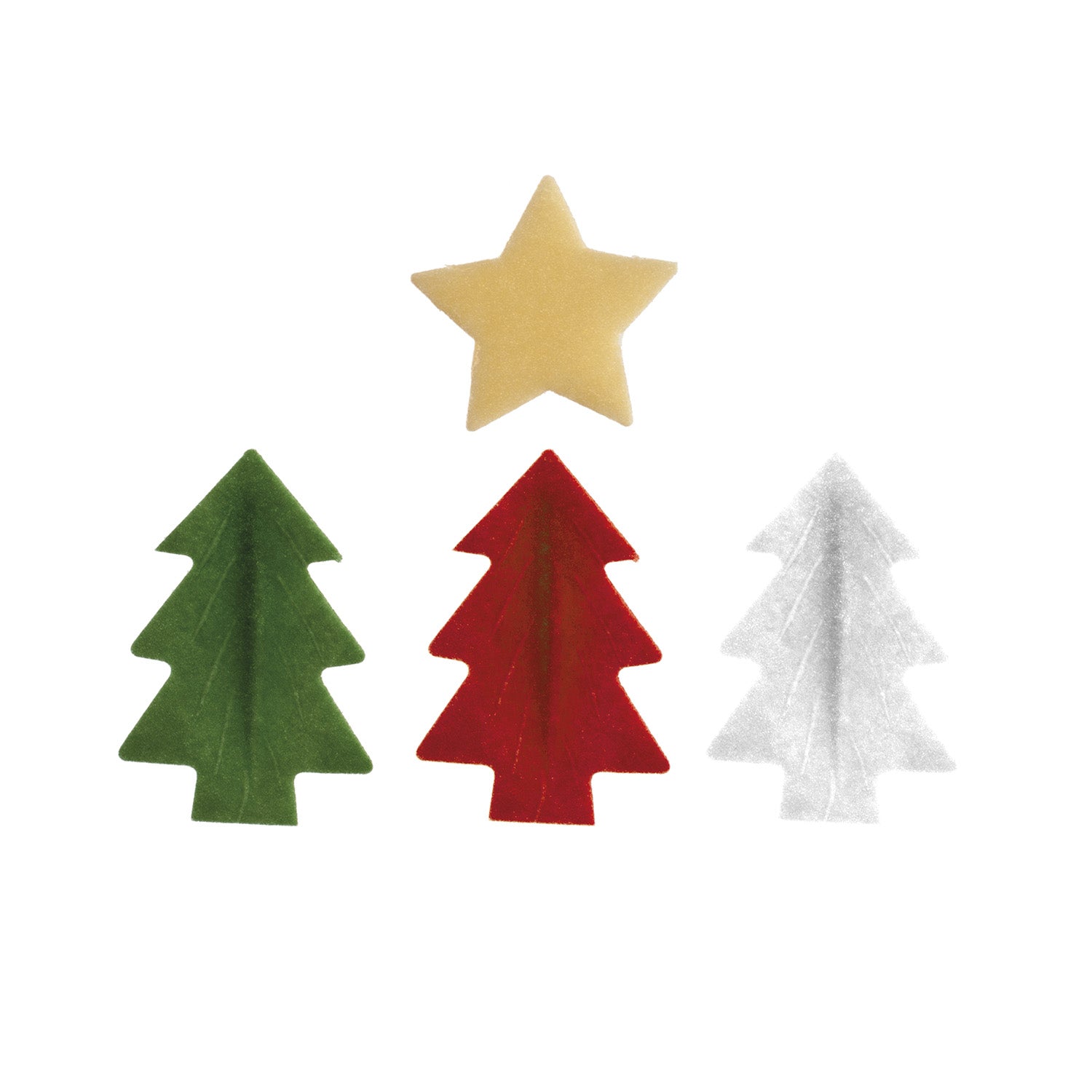 BLISTER DE OBLEA NAVIDAD PINOS Y ESTRELLAS