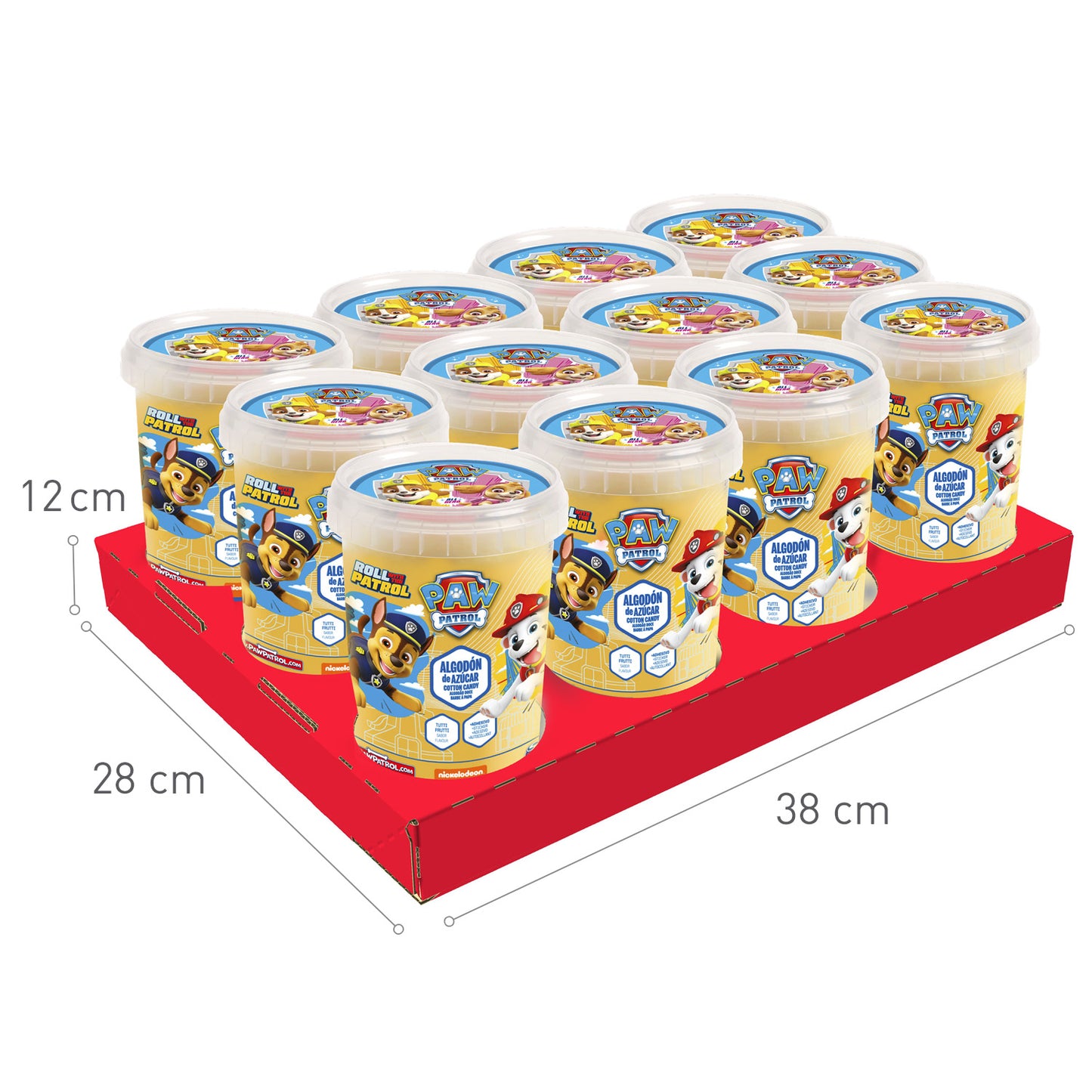 BARBE À PAPA PAT'PATROUILLE AVEC STICKER 30G