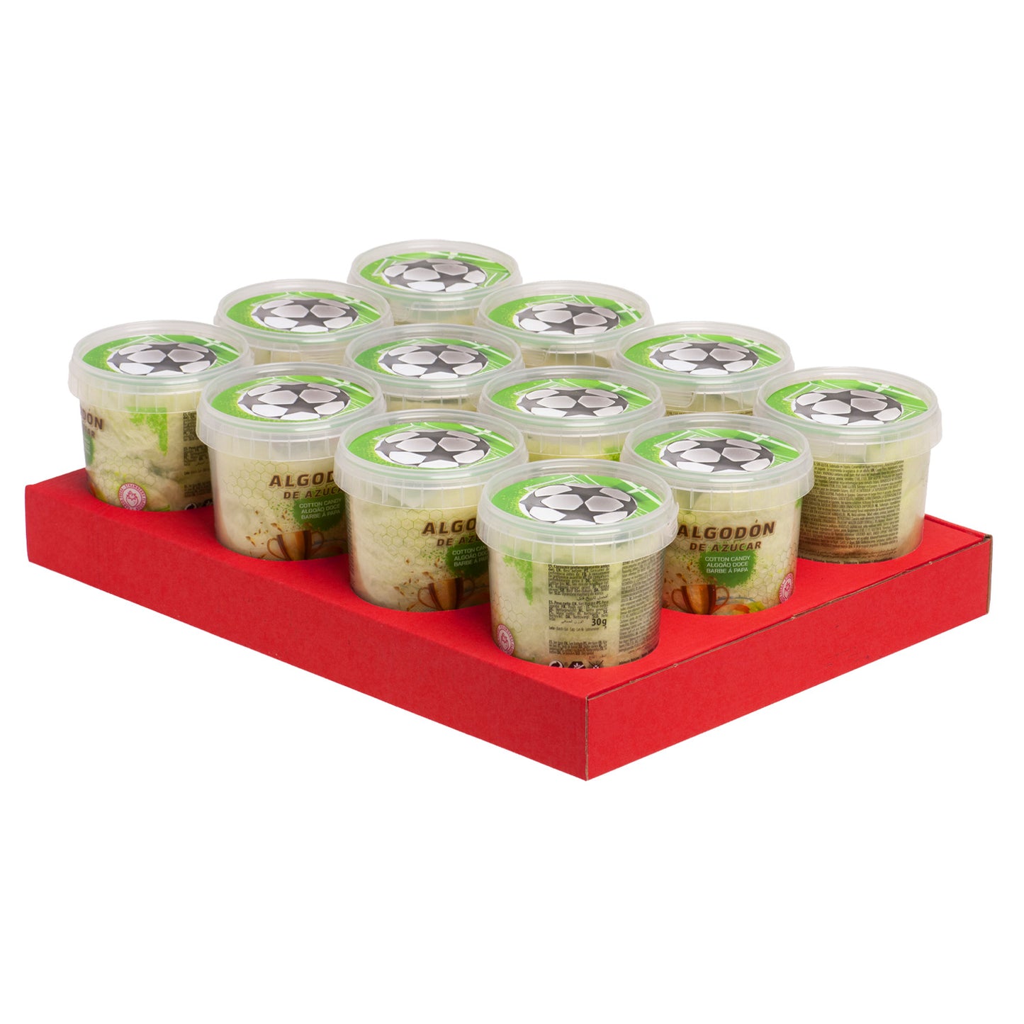 ZUCCHERO FILATO CON ADESIVO CALCIO 30GR