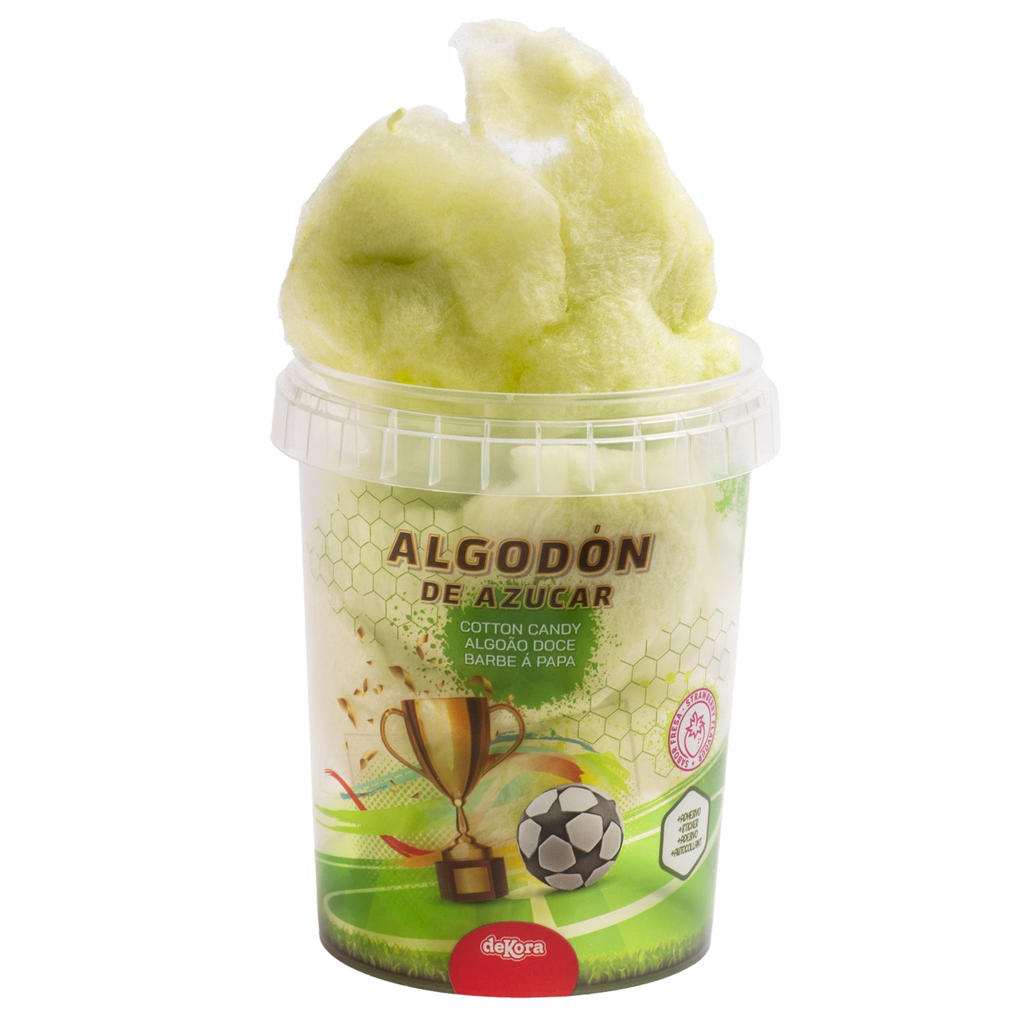 ZUCCHERO FILATO CON ADESIVO CALCIO 30GR