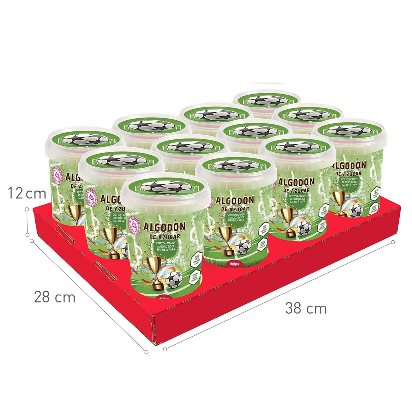 ALGODÓN DE AZÚCAR CON STICKER FÚTBOL 30GR