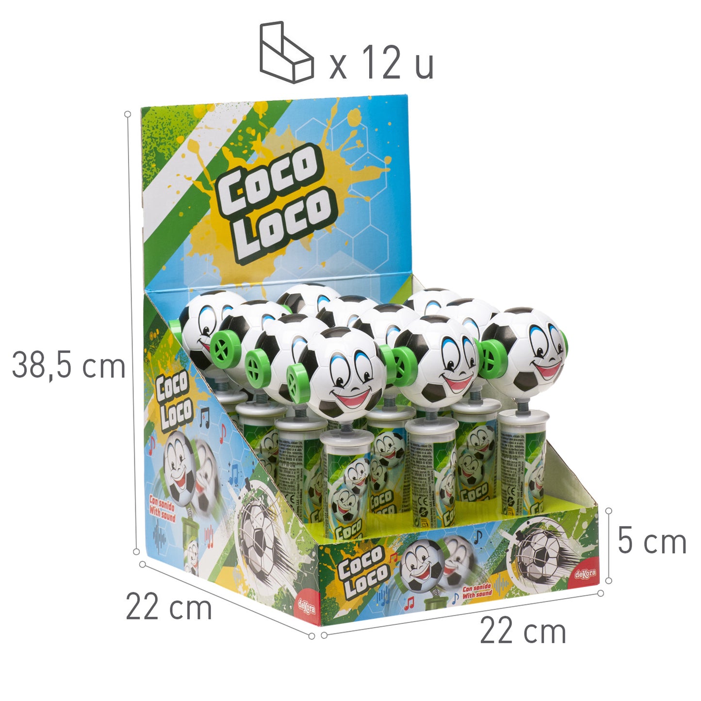 COCOLOCO FOOTBALL WITH CANDIES 15 G