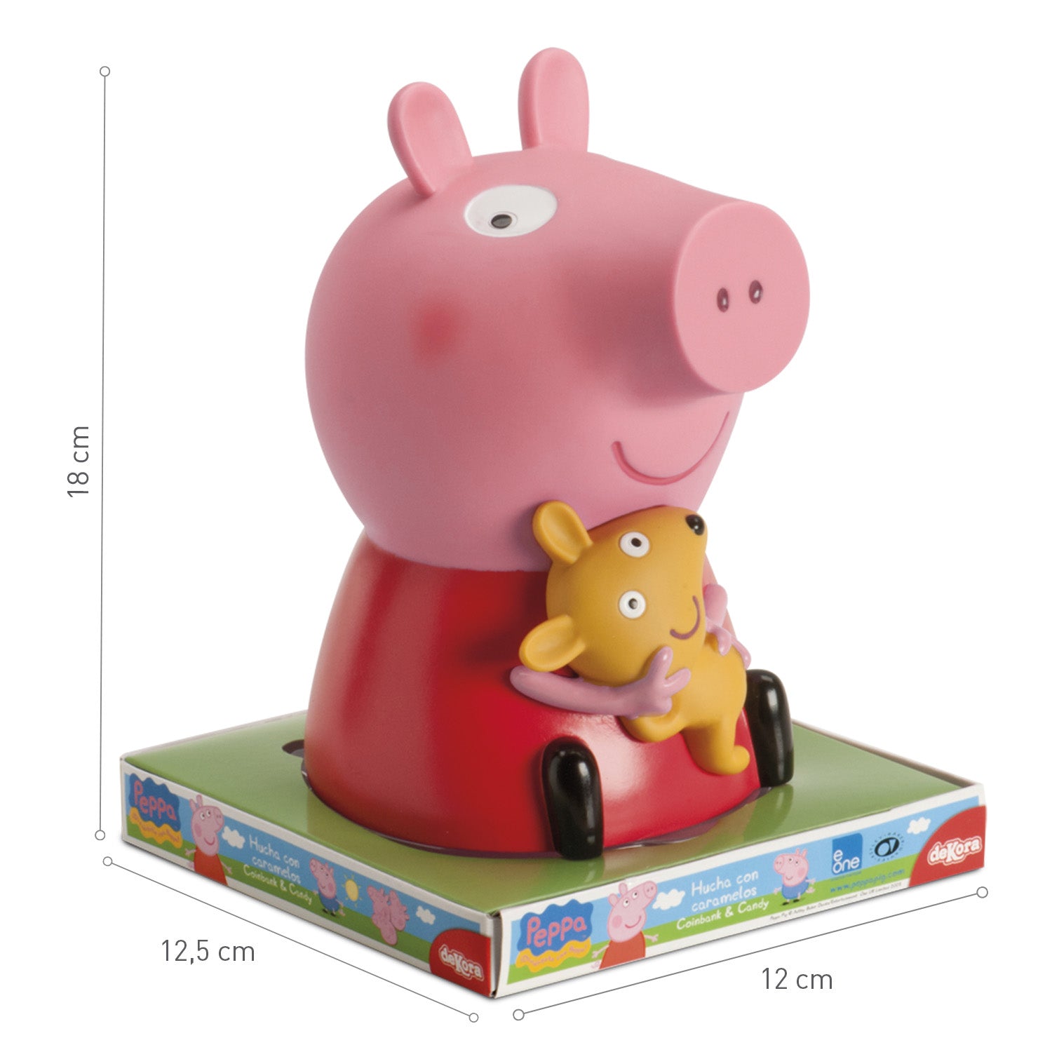 PEPPA PIG COINBANK WITH CANDY