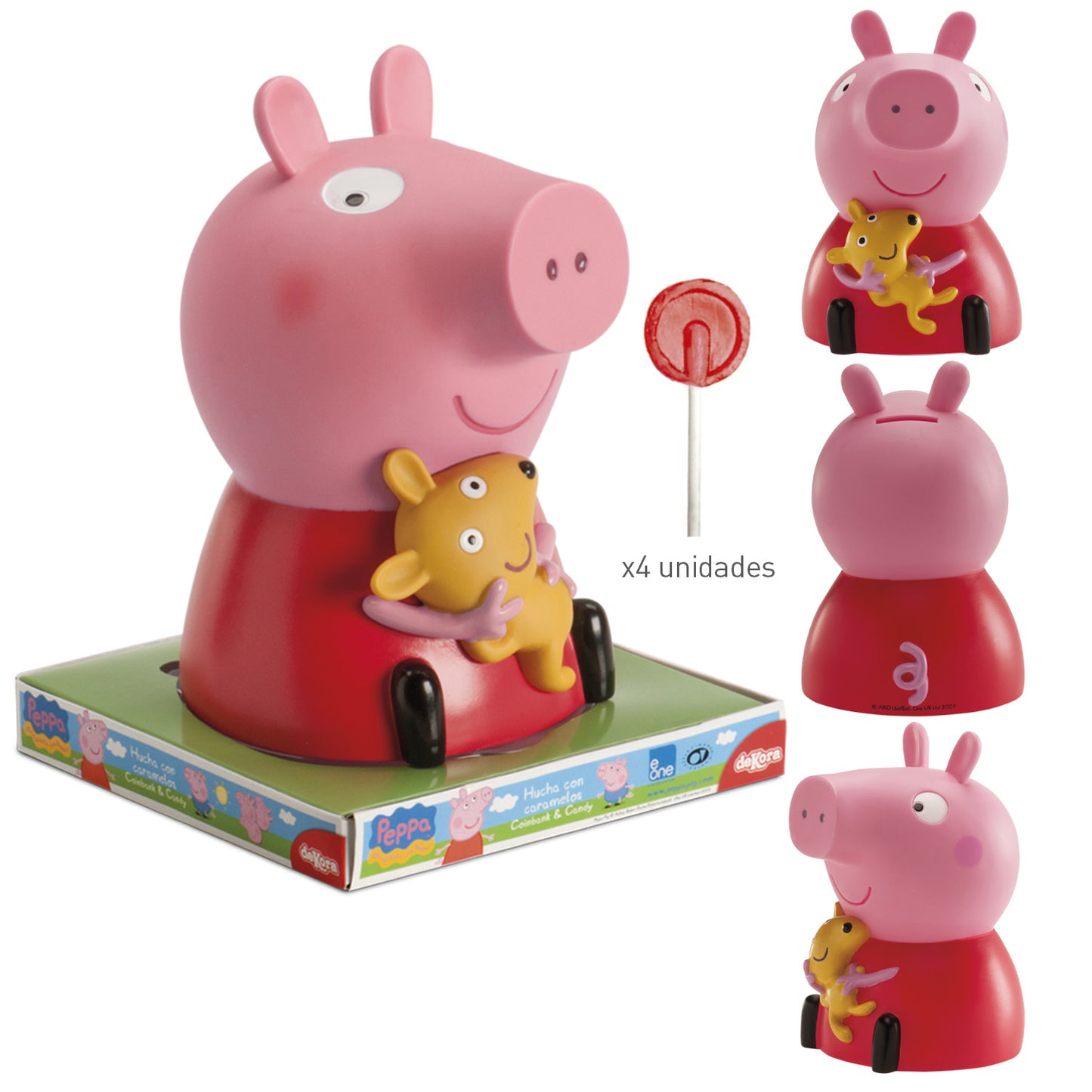 PEPPA PIG COINBANK WITH CANDY