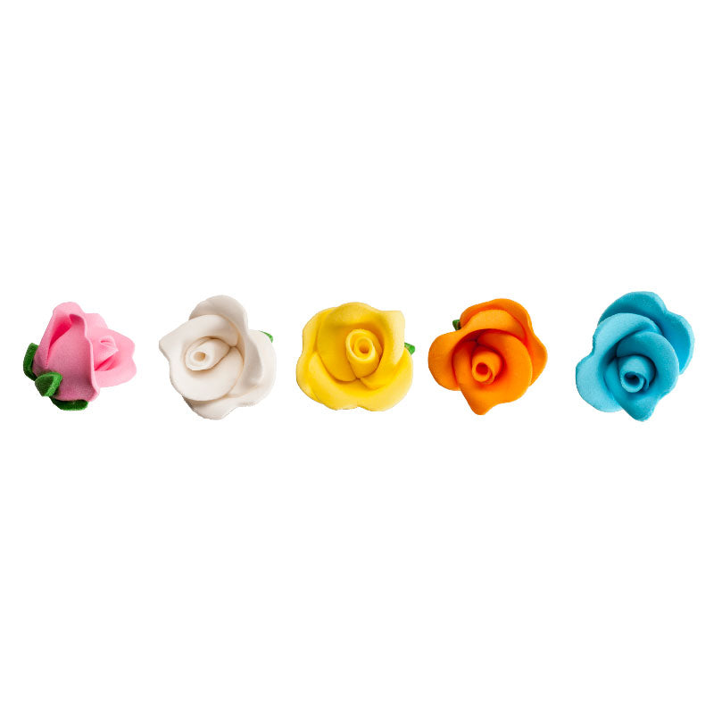 DECORACION AZUCAR FLORES CON BASE