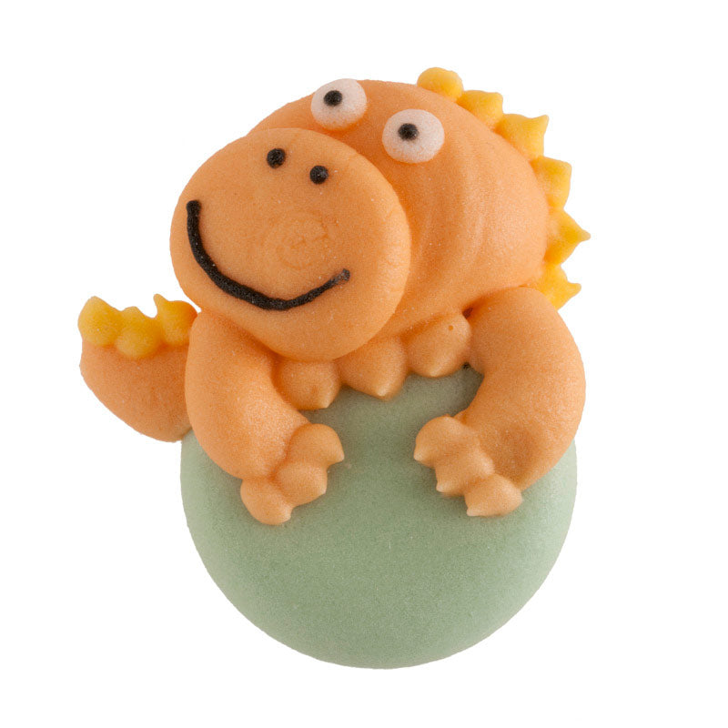 DECORATION SUGAR 2D DINOSAURS 3X3CM