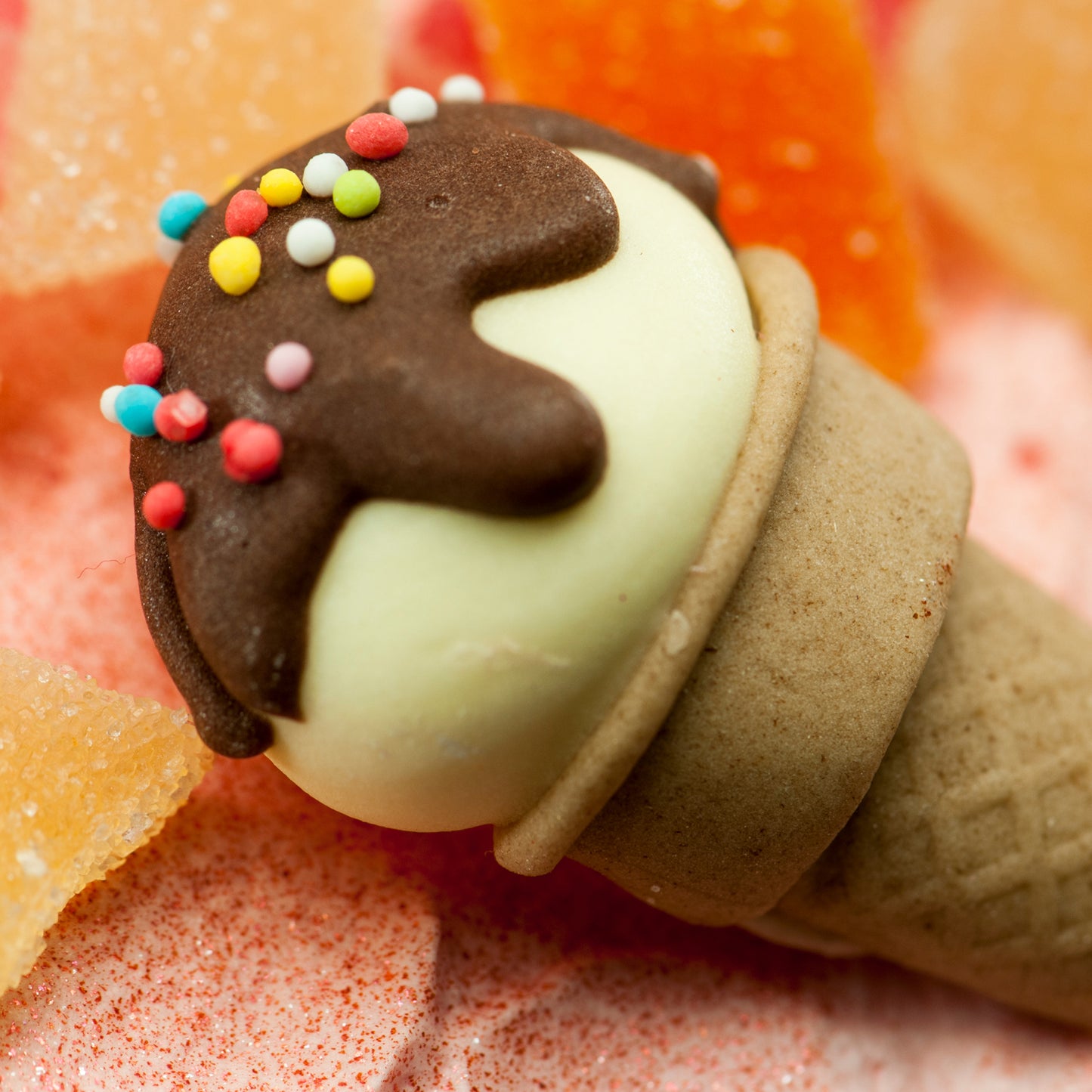 DECORATION EN SUCRE 3D "DOUCEURS" 3 x 4 CM