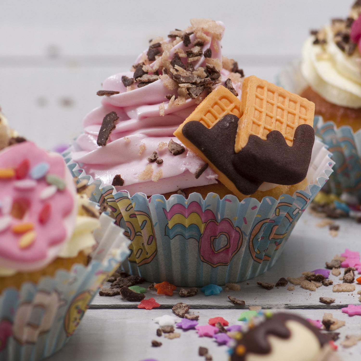 DECORATION EN SUCRE 3D "DOUCEURS" 3 x 4 CM