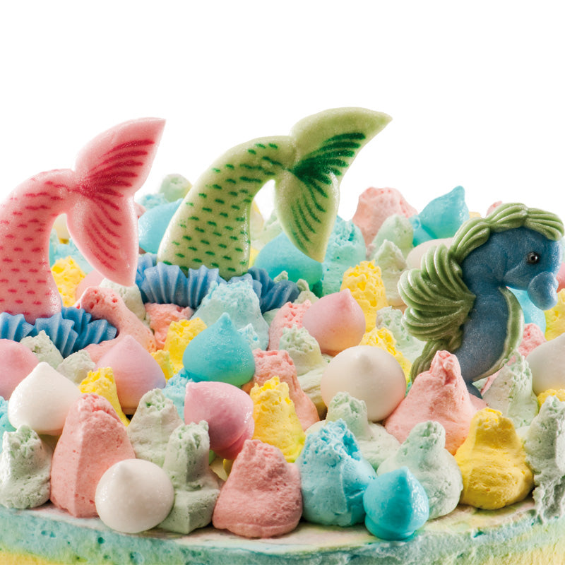 DECORATION EN SUCRE 2D "SIRÈNES" 4,5 CM
