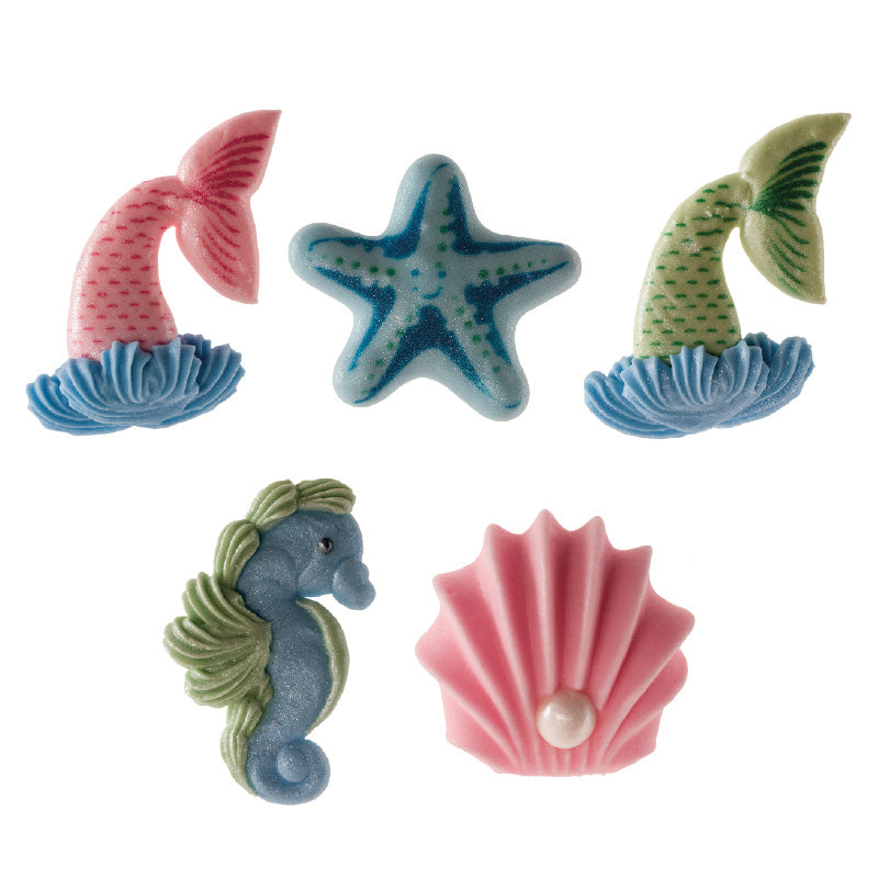 DECORATION EN SUCRE 2D "SIRÈNES" 4,5 CM