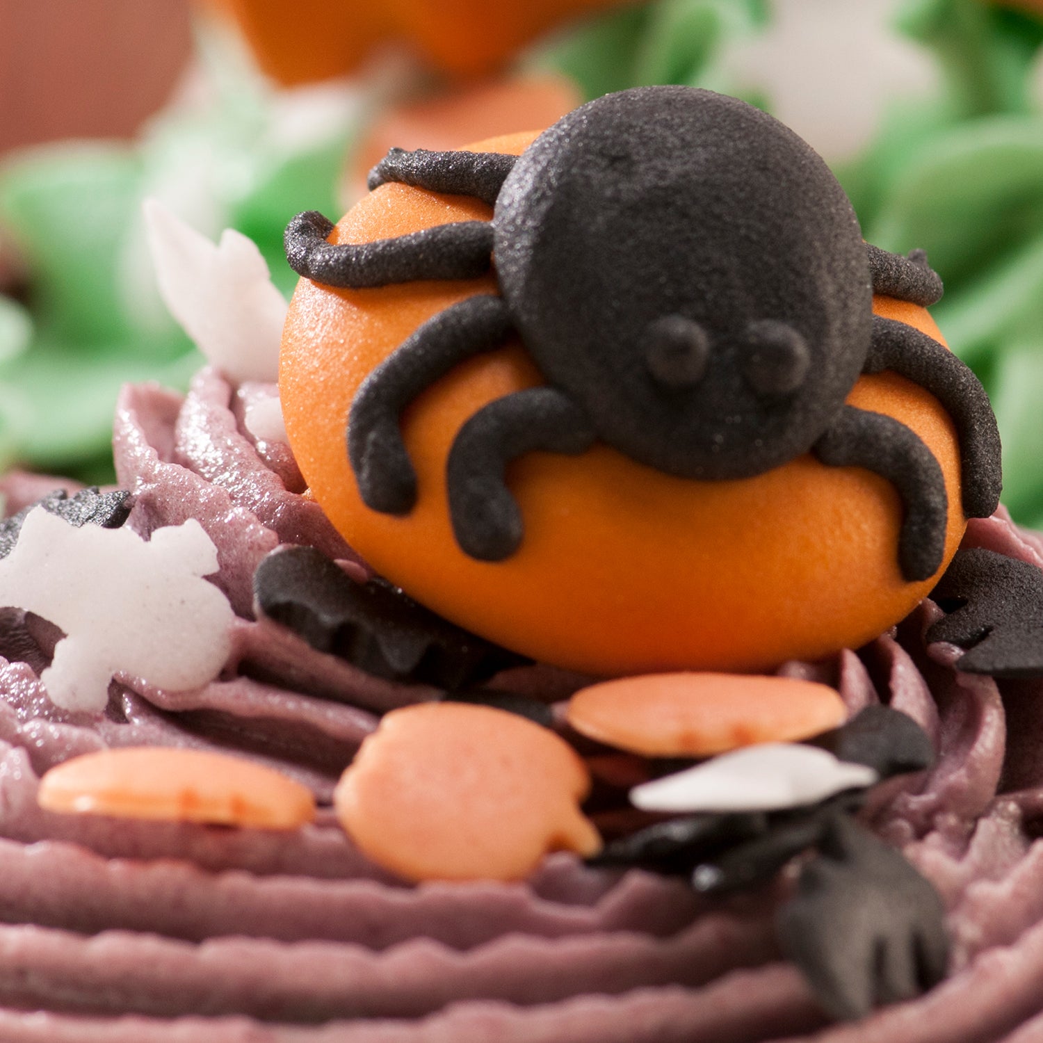 DECORATION EN SUCRE 3D HALLOWEEN 4 MODELES 31X36MM