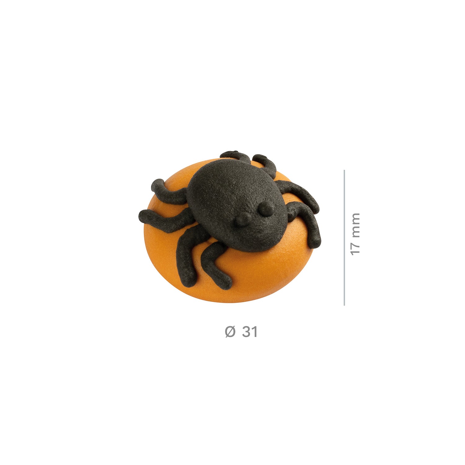 HALLOWEEN SUGAR CAKE DECORATION 3D 4 DESIGNS 31X36MM