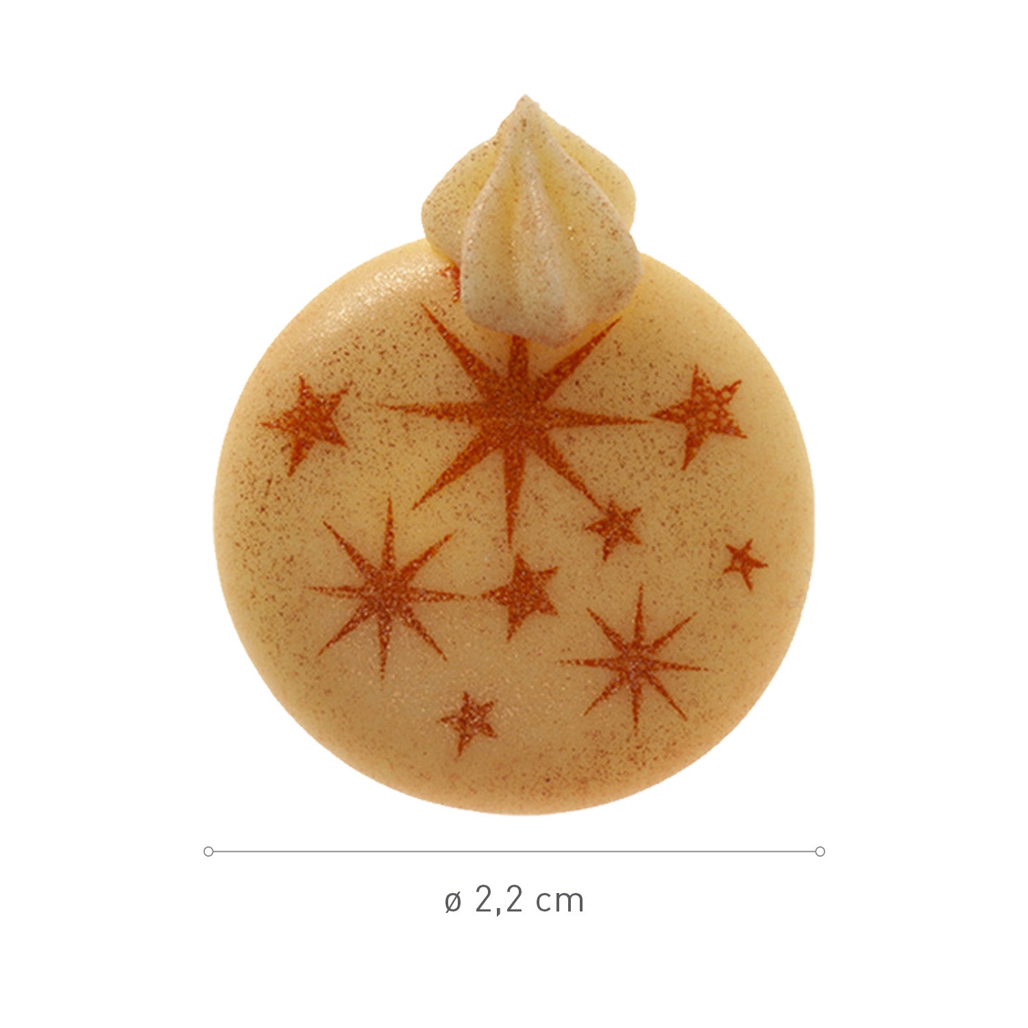 DECORACIÓN AZÚCAR BOLAS DE NAVIDAD Ø 22MM