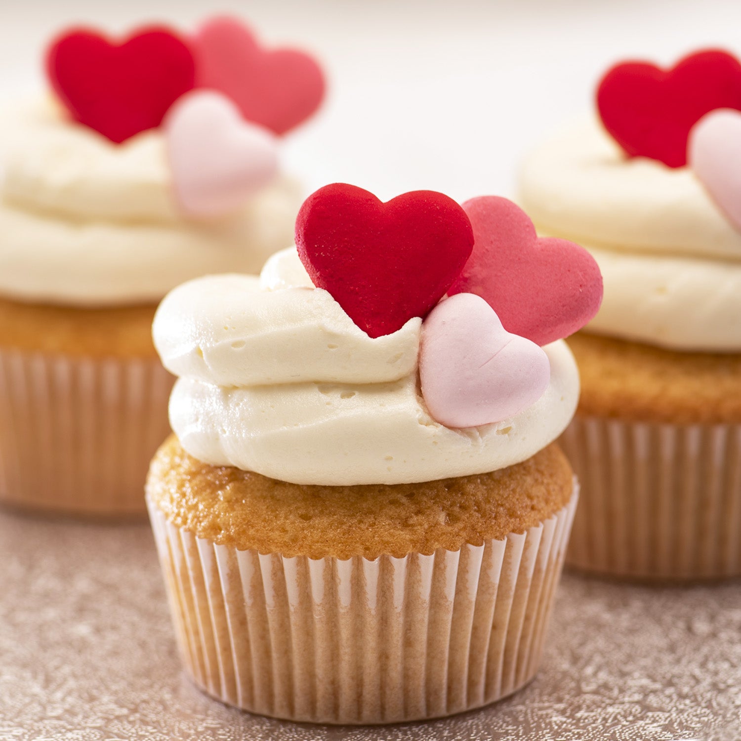 CORAZONES DE AZÚCAR 2 TAMAÑOS 7 COLORES 2,5CM - 2CM