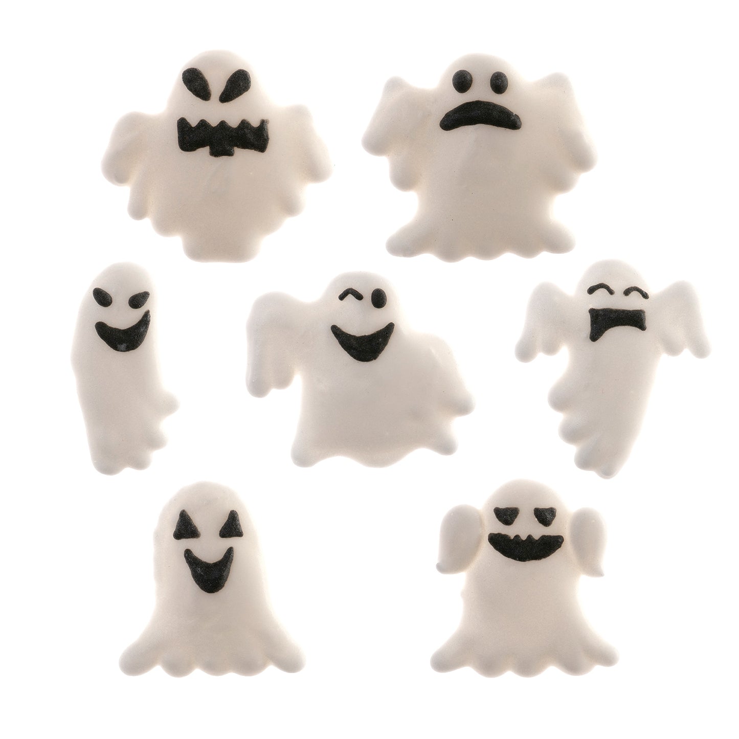 SUGAR DECORATION 2D GHOSTS 3X4CM
