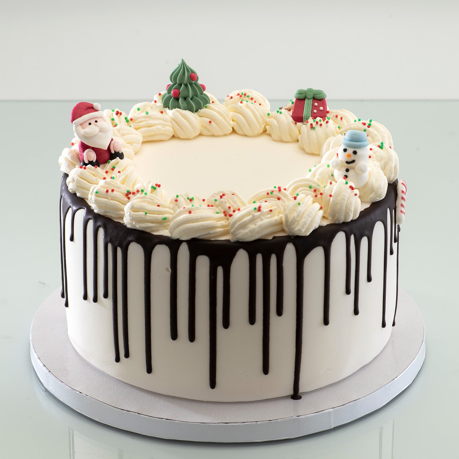 DECORAZIONE DI ZUCCHERO 3D BABBO NATALE, ALBERO E PUPAZZO DI NE 3~4.5CM