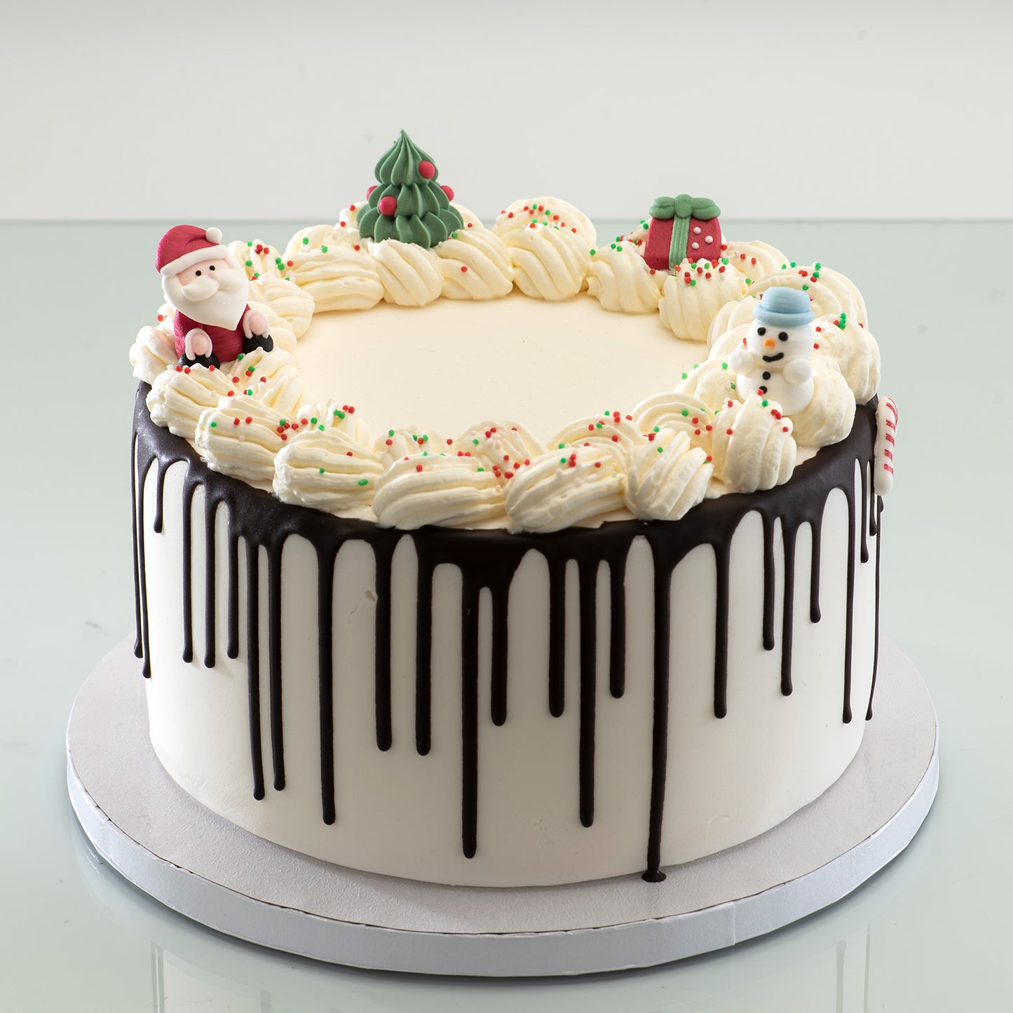 DECORAZIONE DI ZUCCHERO 3D BABBO NATALE, ALBERO E PUPAZZO DI NE 3~4.5CM