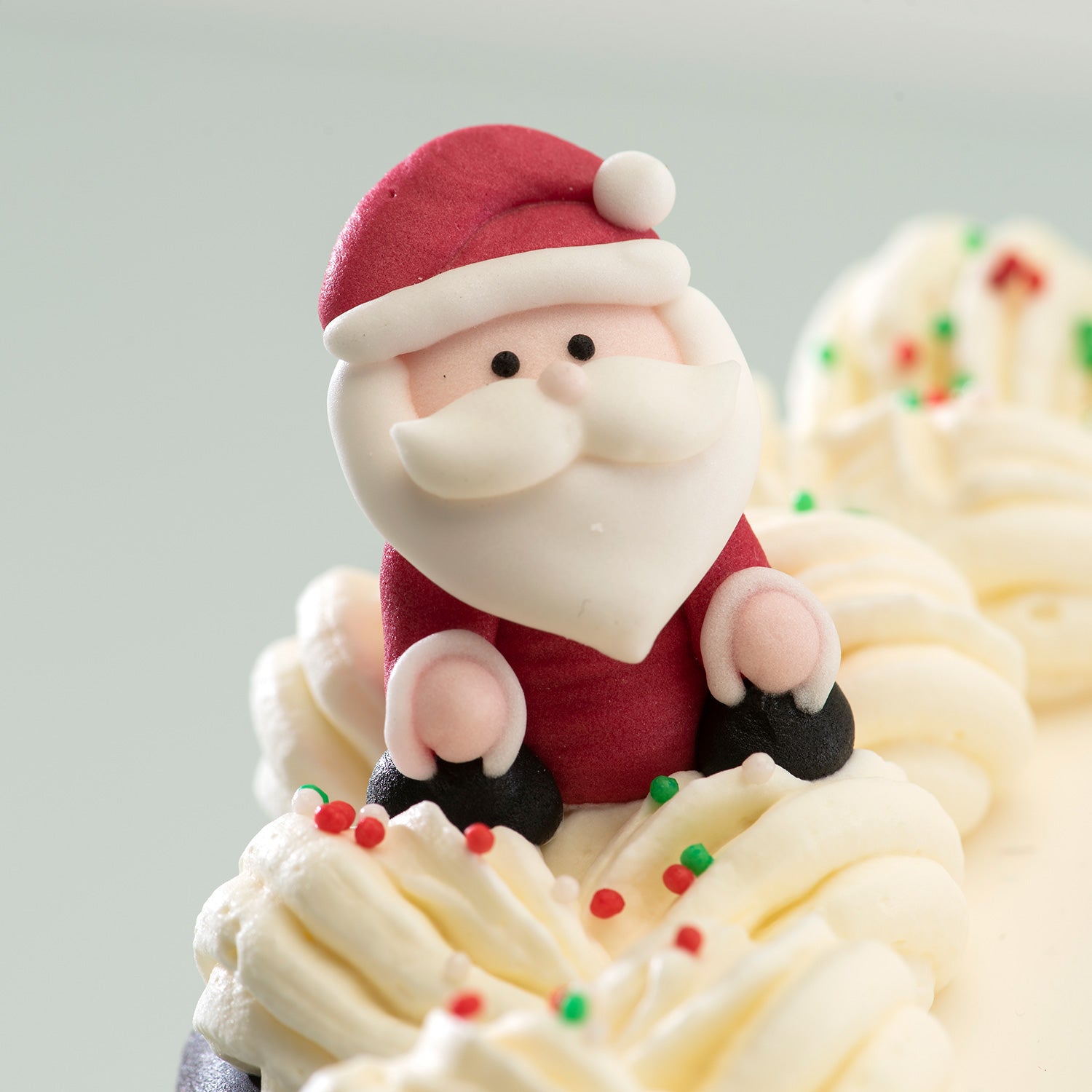 DECORATION SUCRE 3D PAPA NOEL, SAPIN ET BONHOMME DE NEIGE 3~4.5CM