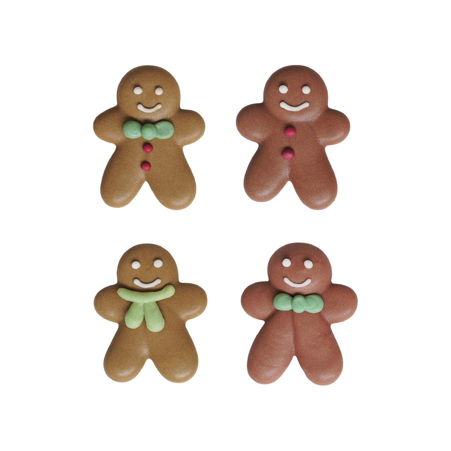 SUGAR DECORATION GINGERMAN 4 DESIGNS 4X3CM