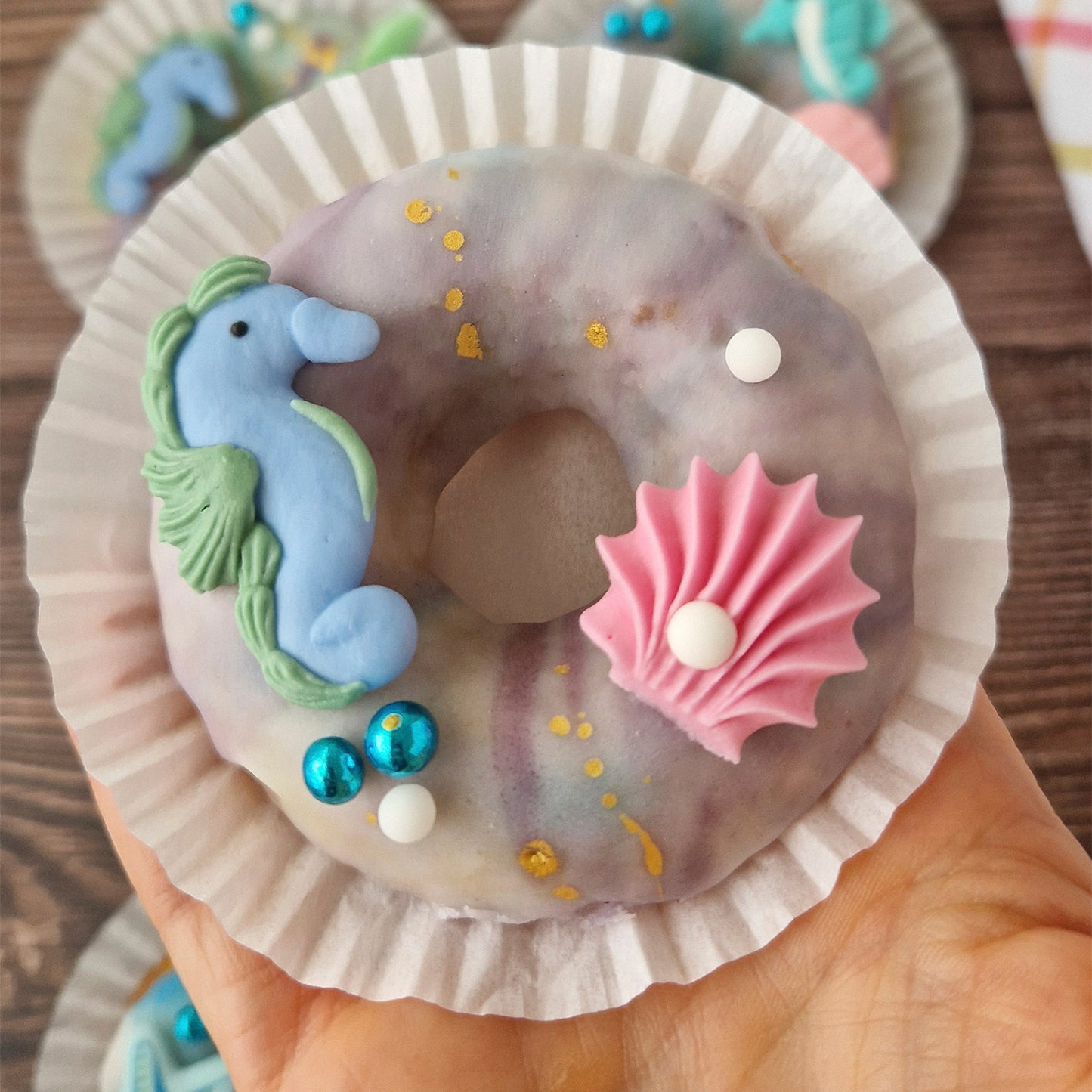 SUGAR DECORATION MERMAIDS 7 DESIGNS