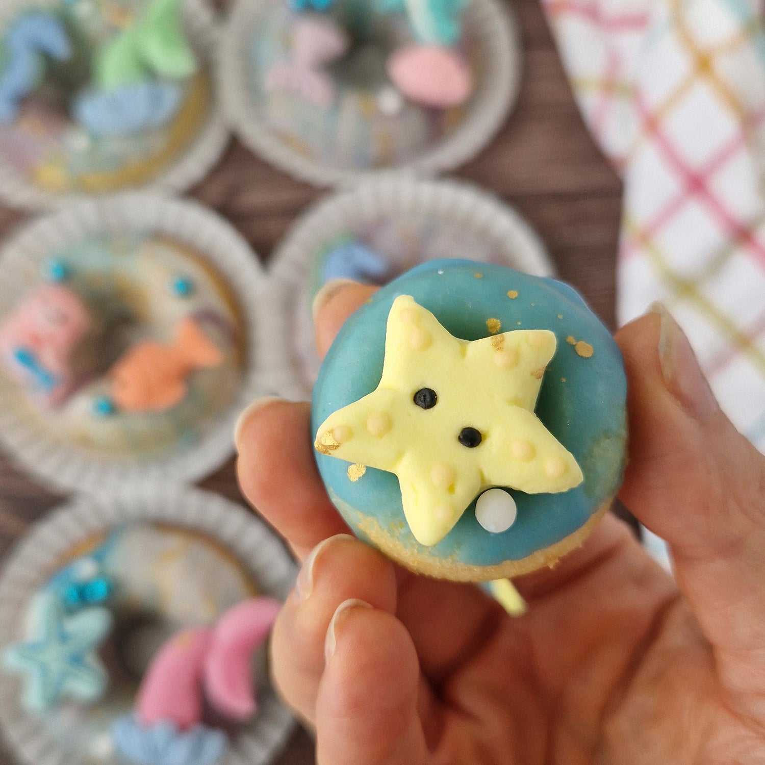 SUGAR DECORATION 2D MERMAIDS 7 DESIGNS