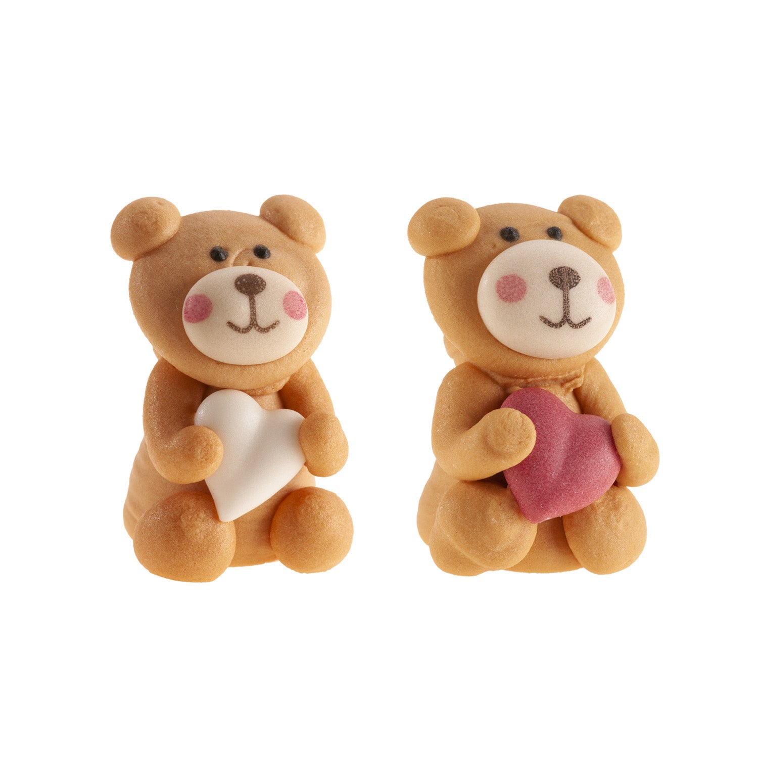 3D SUGAR DECORATION VALENTINE'S DAY BEARS 20X35MM