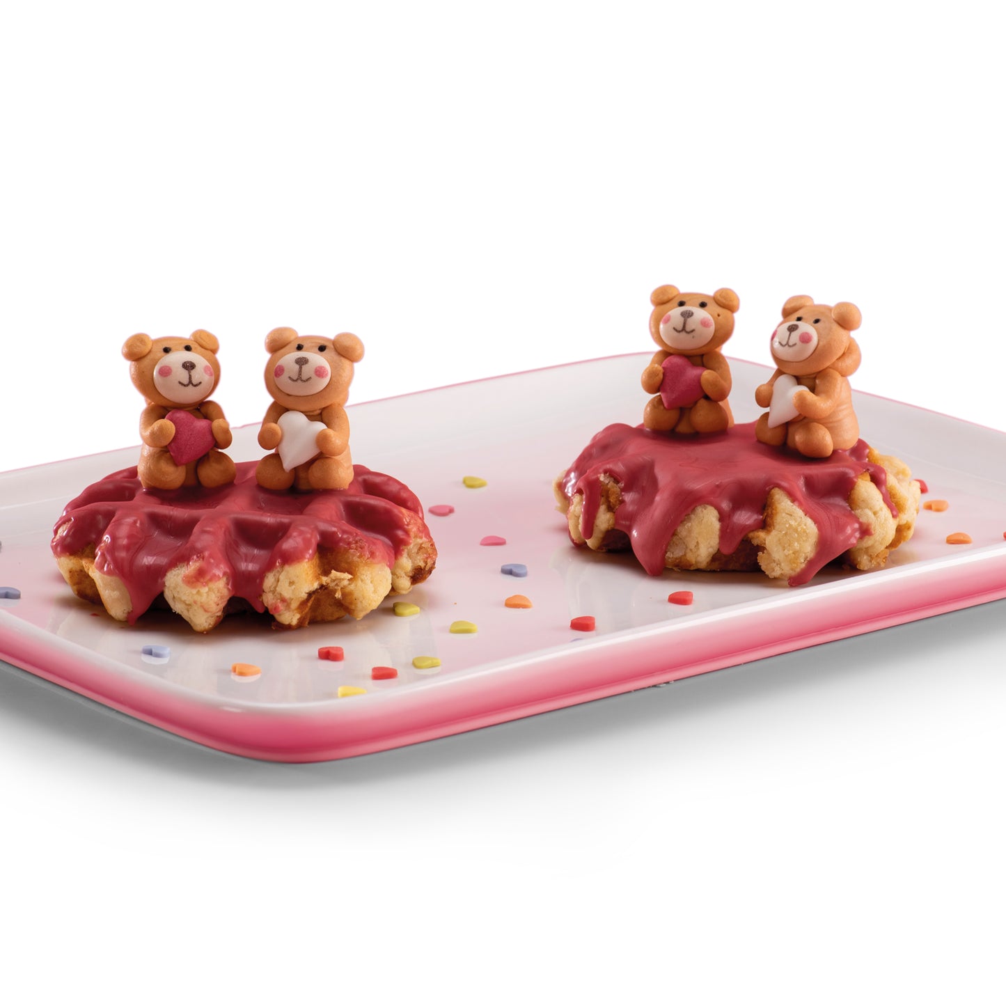 DÉCORATION EN SUCRE 3D OURS DE  SAINT-VALENTIN 20X35MM