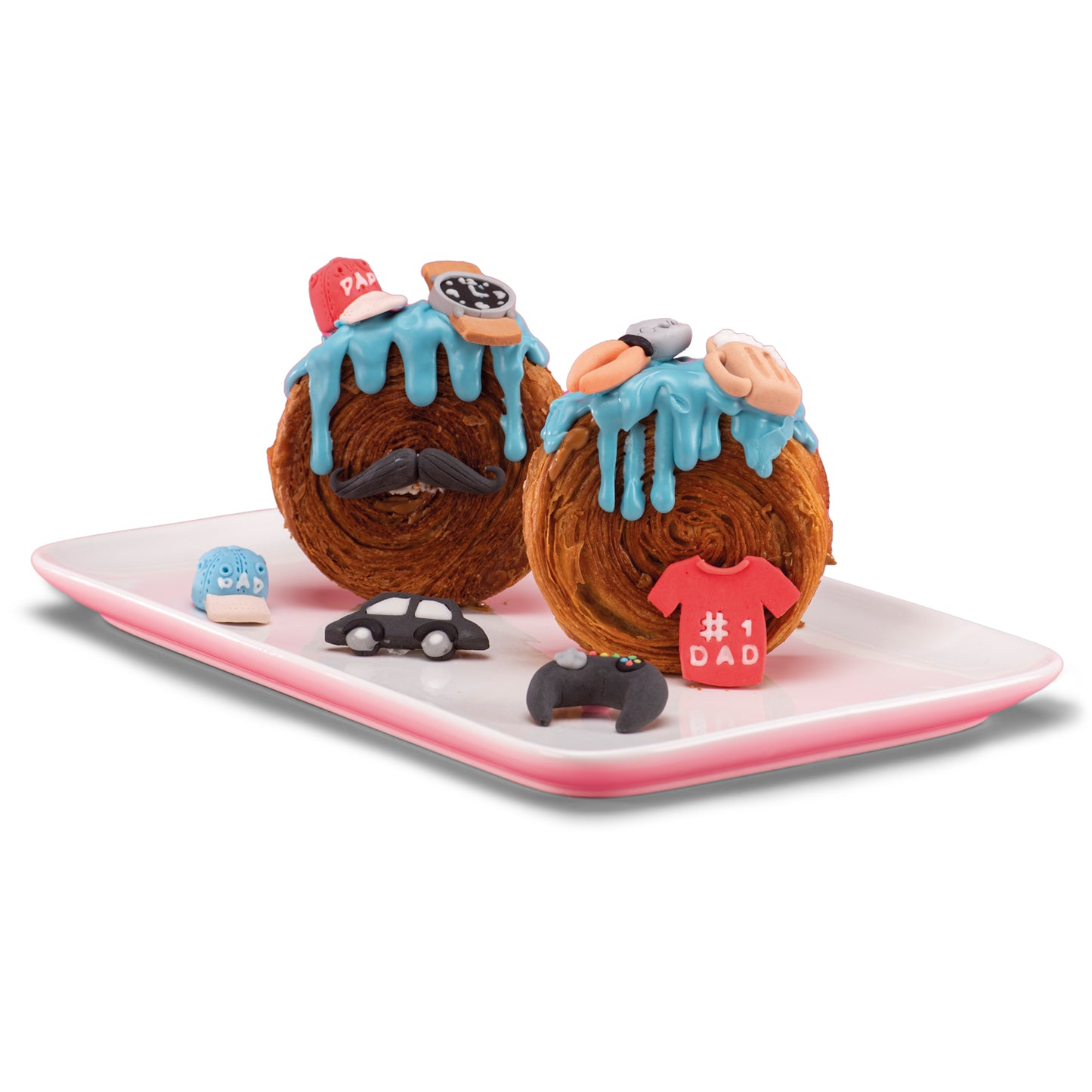 SUGAR DECORATION YOUNG DAD 5 FIGURES