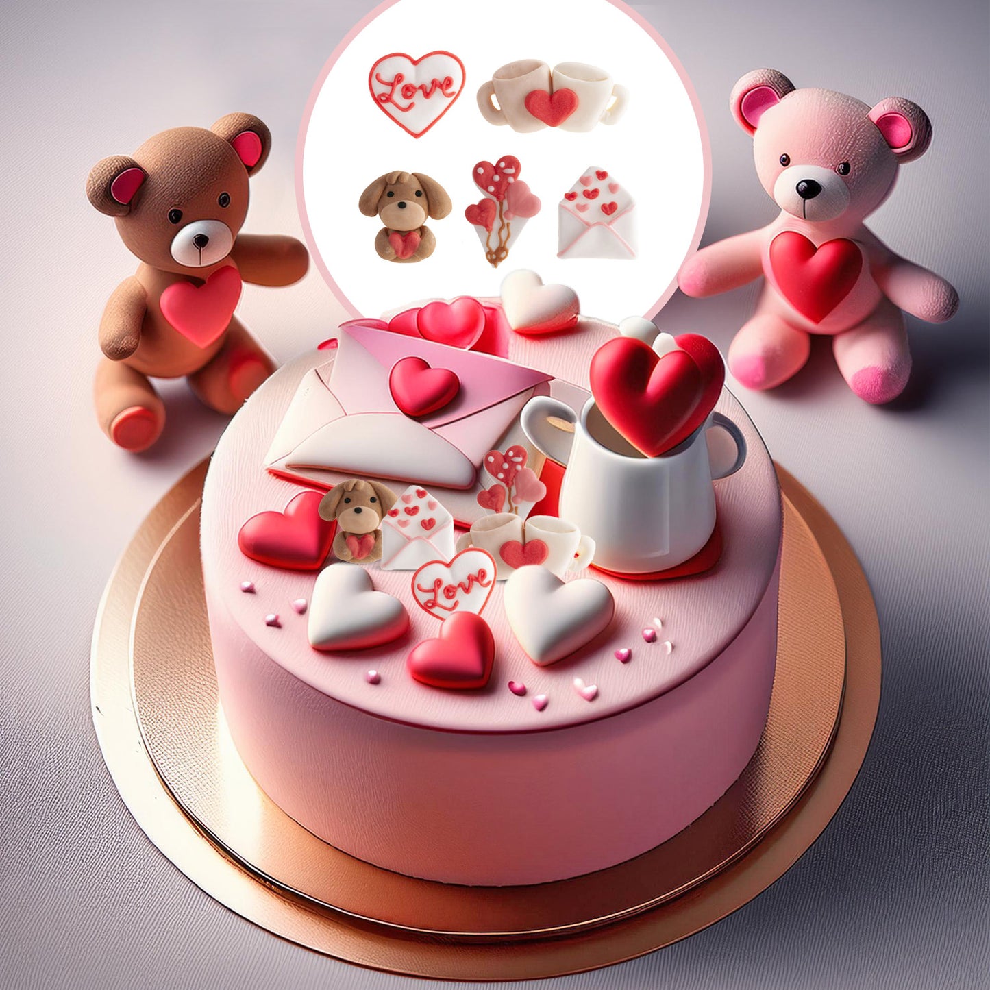 SUGAR DECORATION ASSORTMENT TENDER 5 DESIGNS