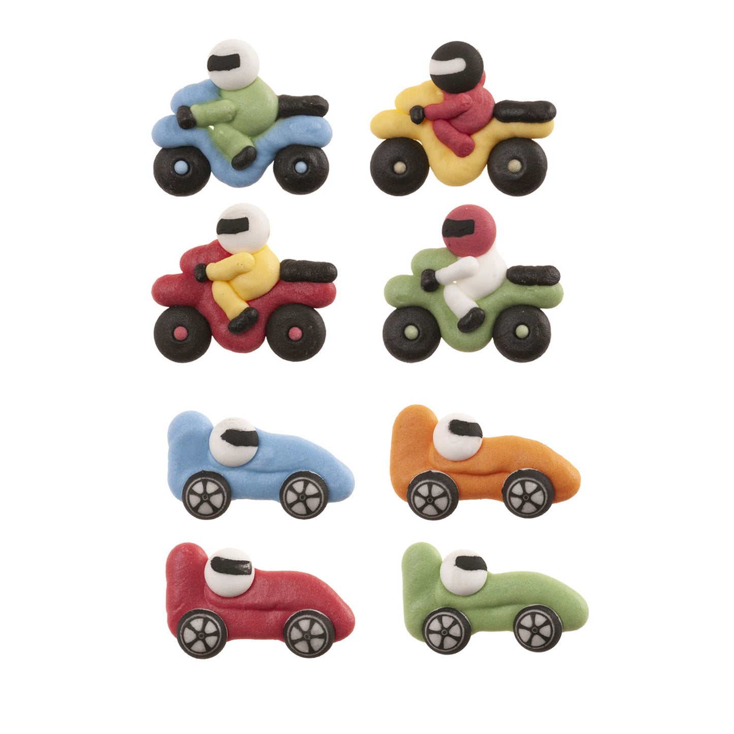 SUGAR DECORATION CARS AND MOTORBIKES 8 DESIGNS