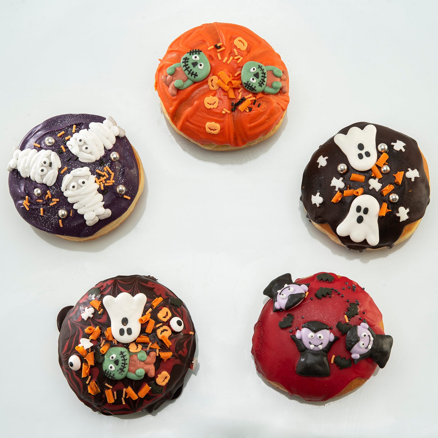 DECORATION EN SUCRE 2D HALLOWEEN 5  POUPEES