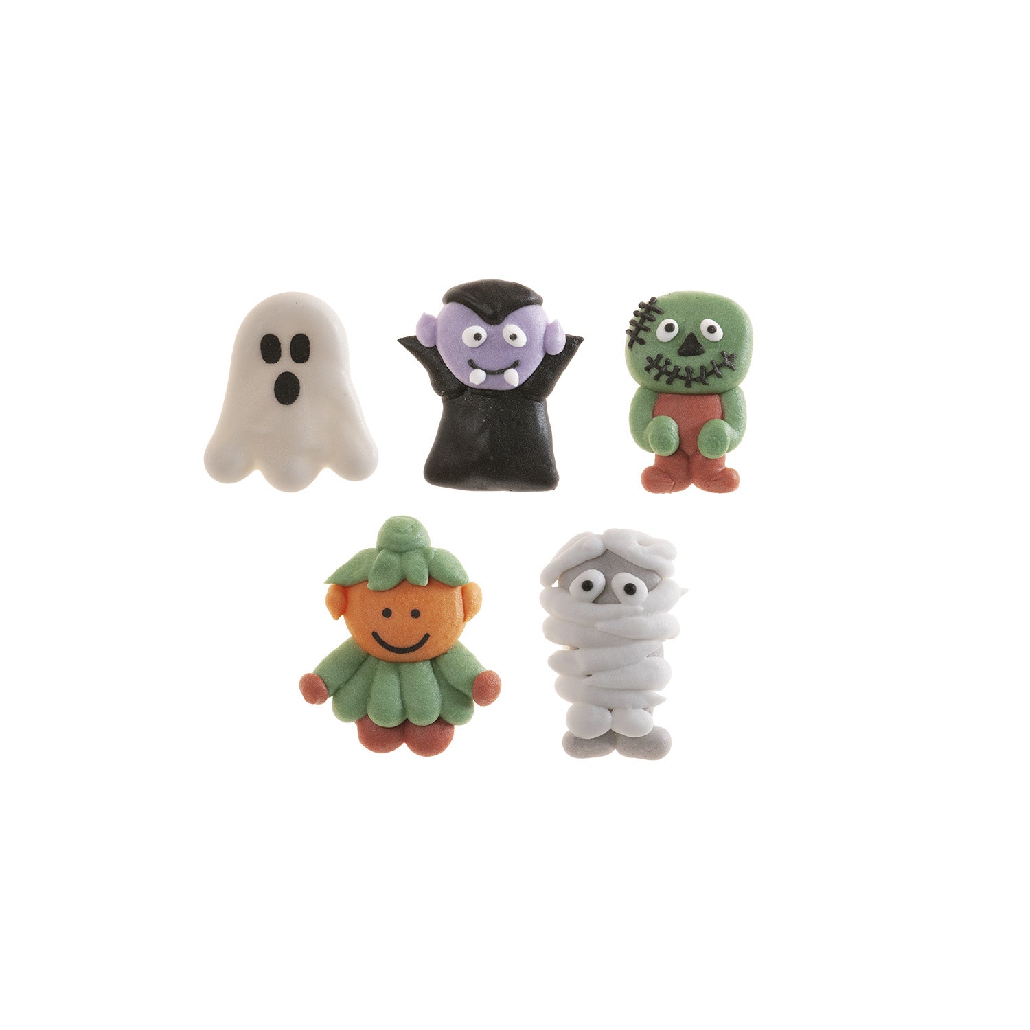 DECORATION EN SUCRE HALLOWEEN 5  POUPEES