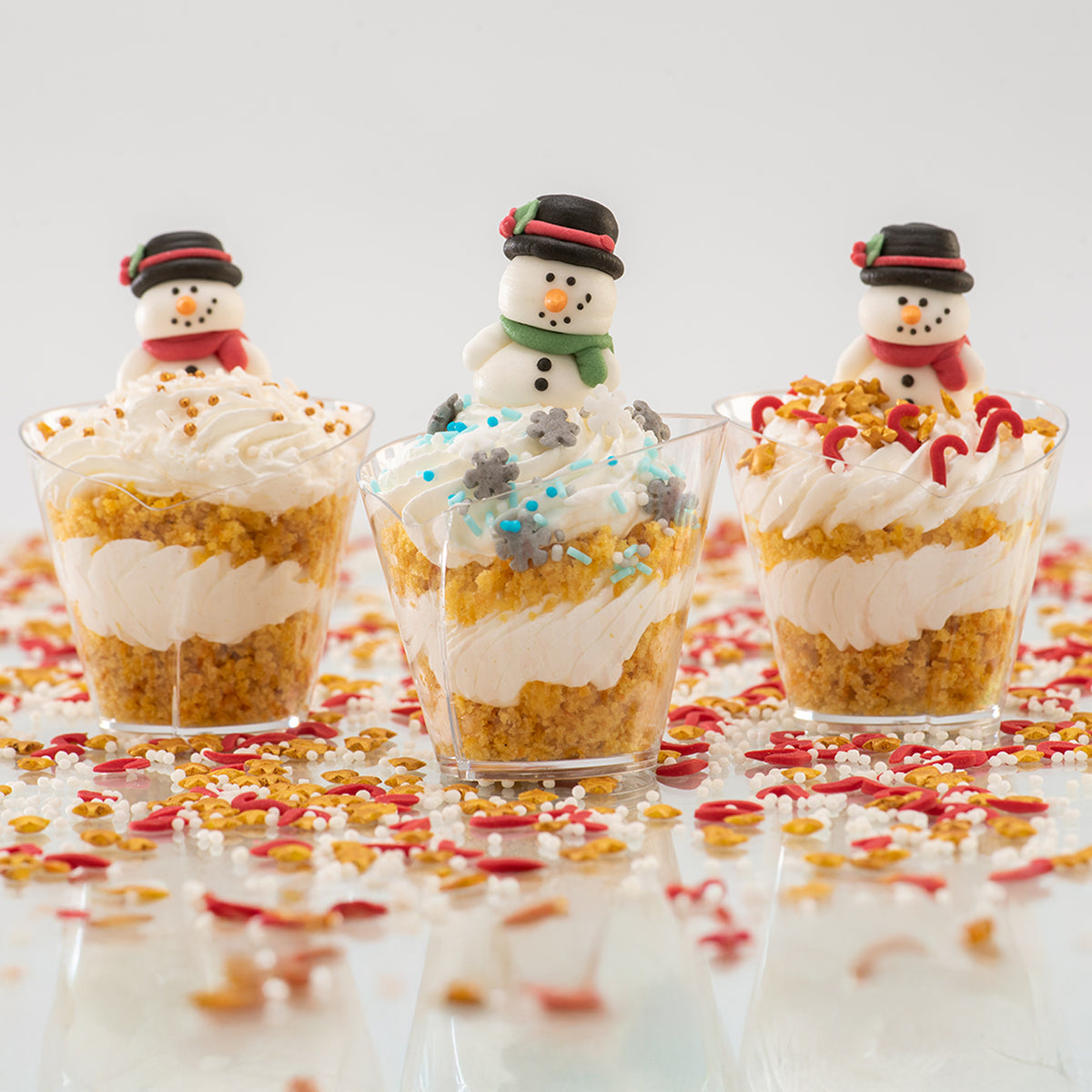 DECORATION SUCRE 3D SNOWMEN