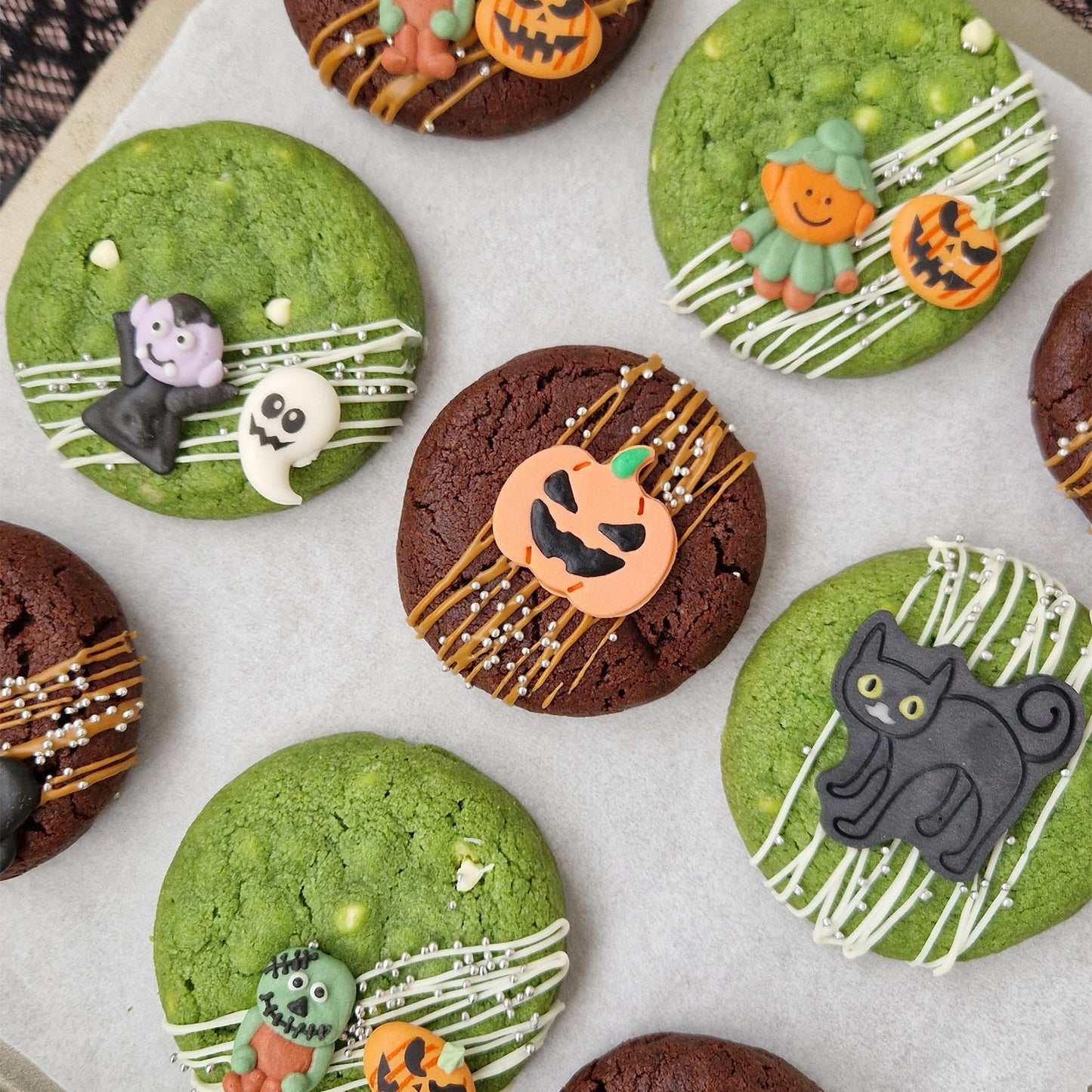 DECORATION EN SUCRE 2D HALLOWEEN 5N MODELES 50X51MM