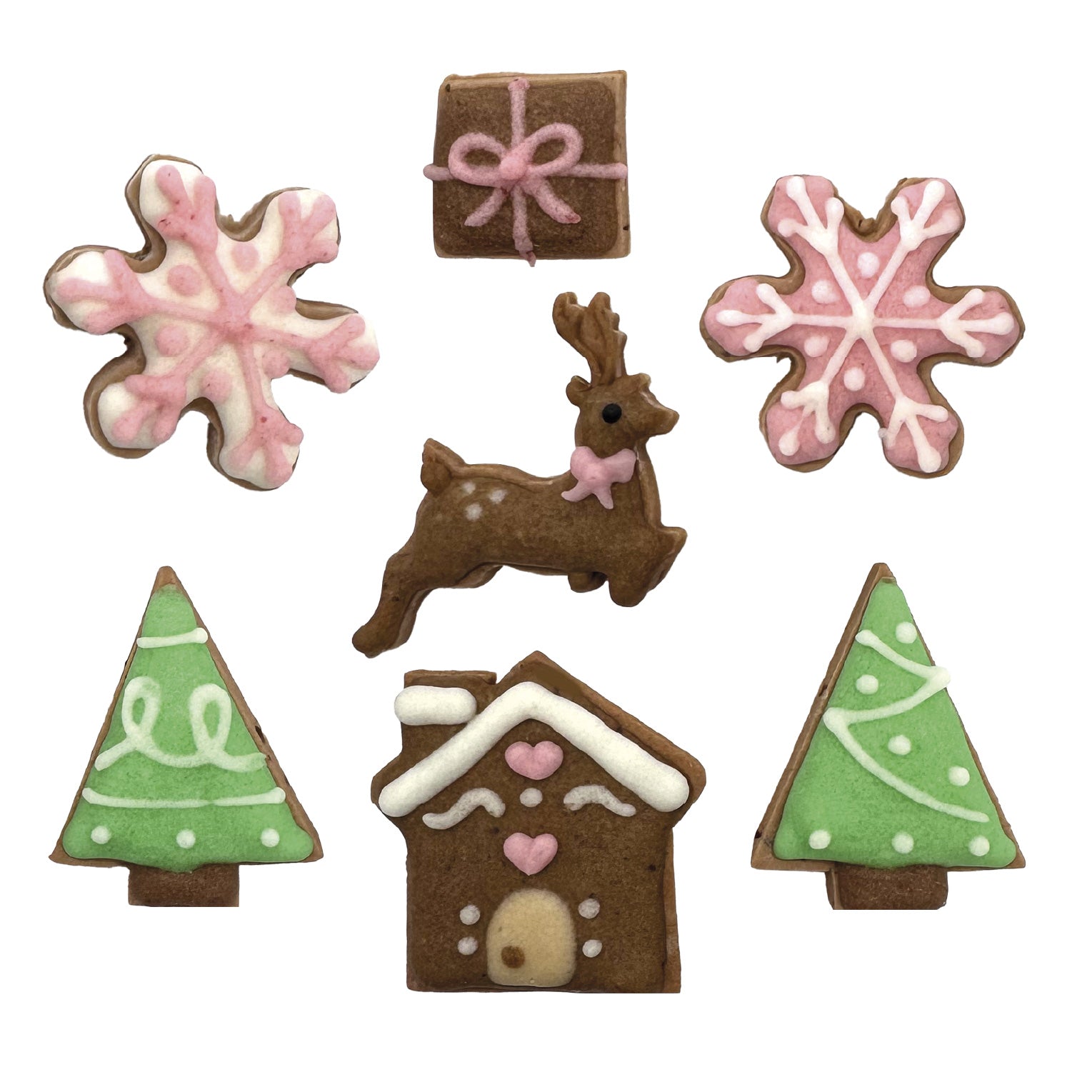 2D SUGAR DECORATION CHRISTMAS VILLAGE 42 UNITS
